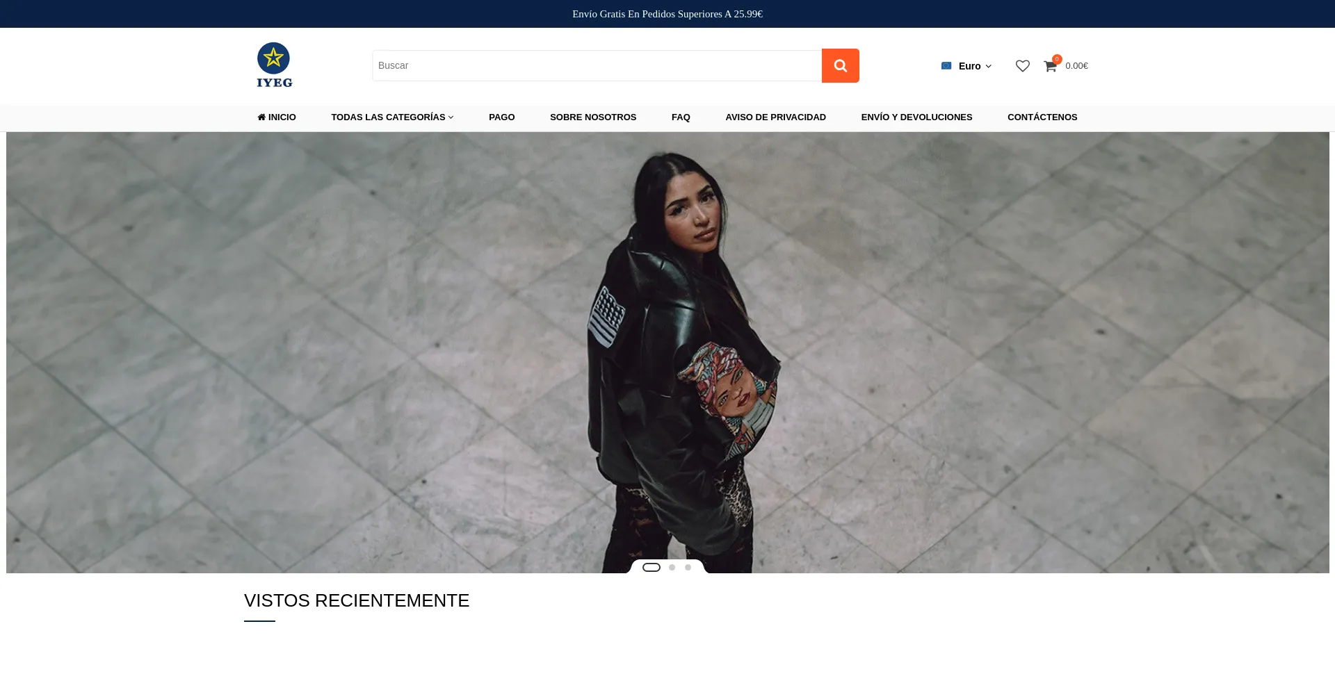 Website screenshot of Iyeg.net