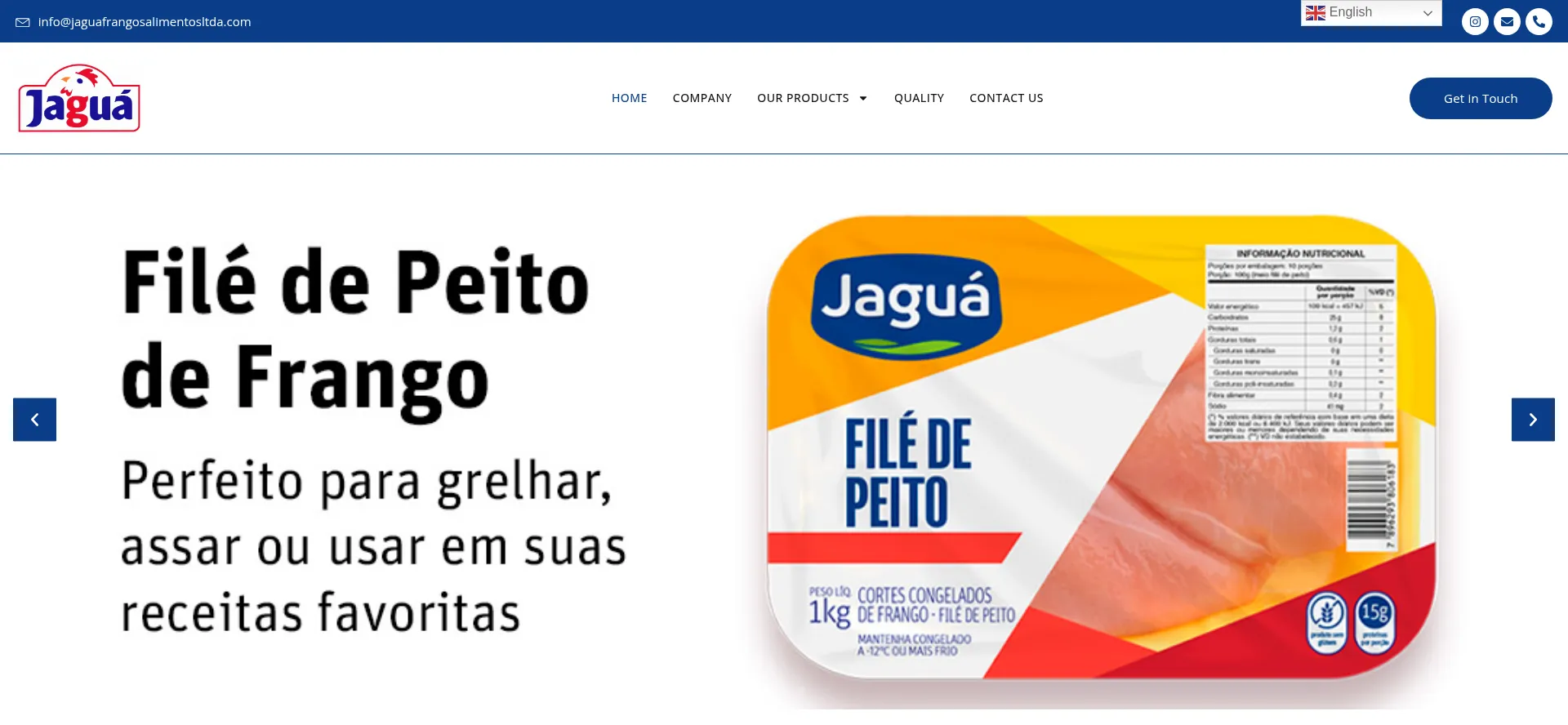 Jaguafrangosalimentosltda.com