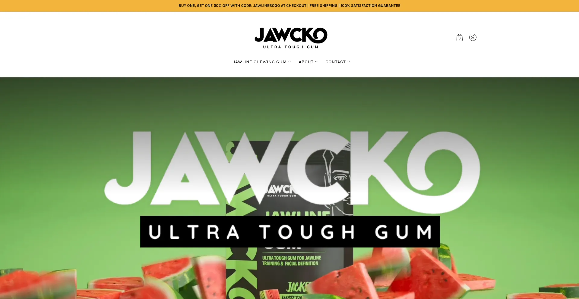Website screenshot of Jawcko.com
