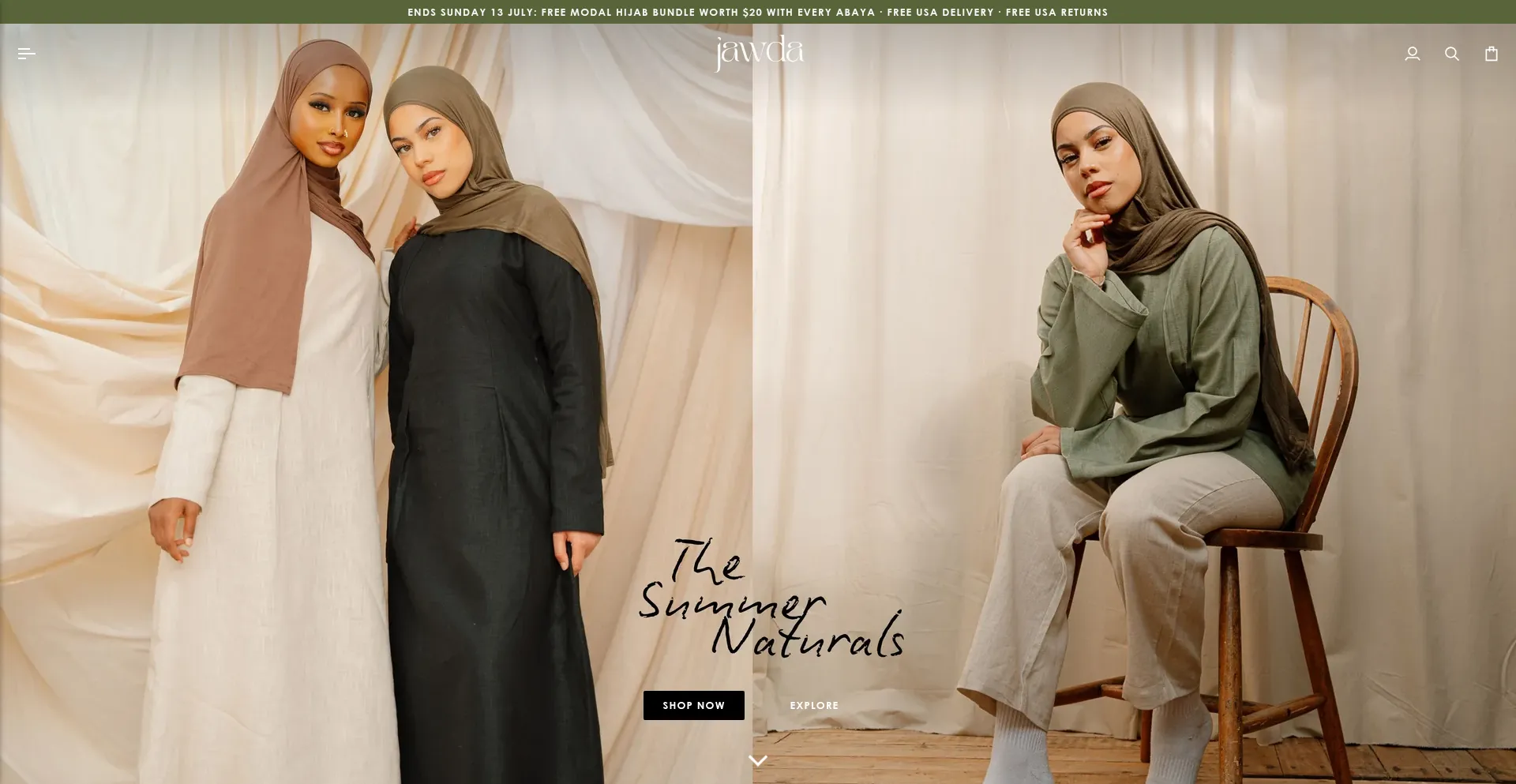 Website screenshot of Jawdaislamicstore.co.uk