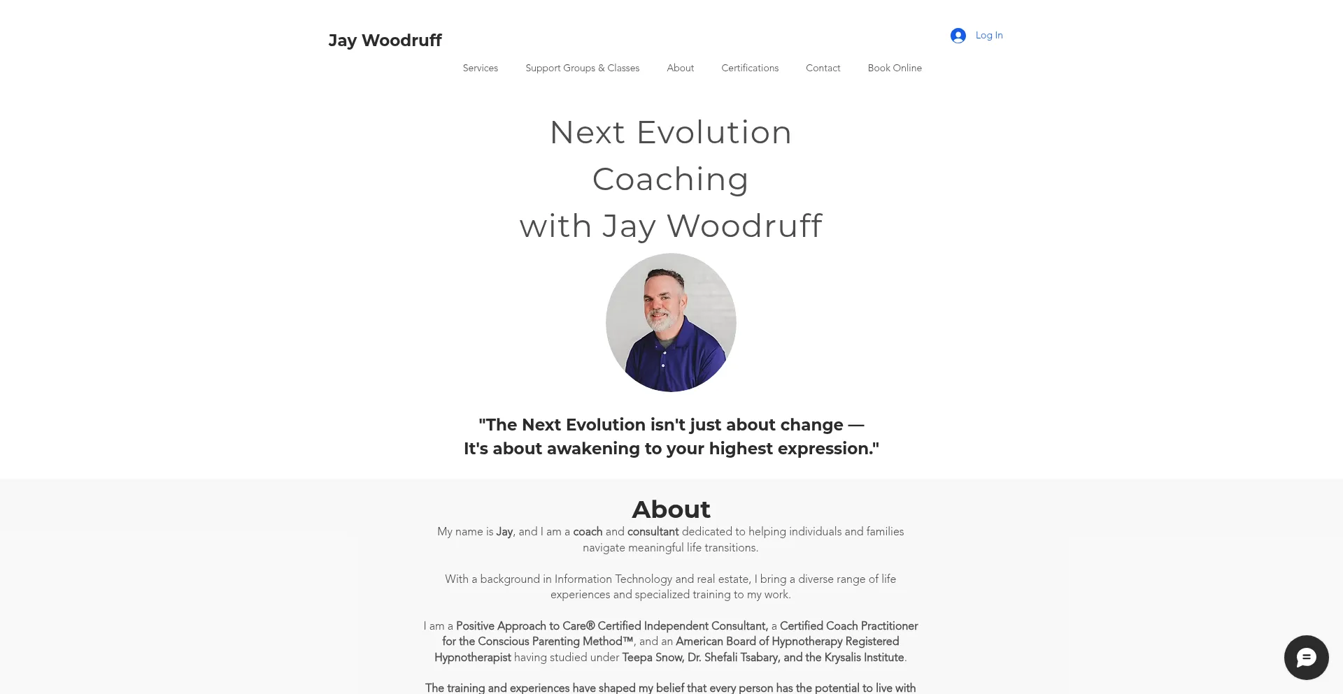 Website screenshot of Jaywoodruff.life