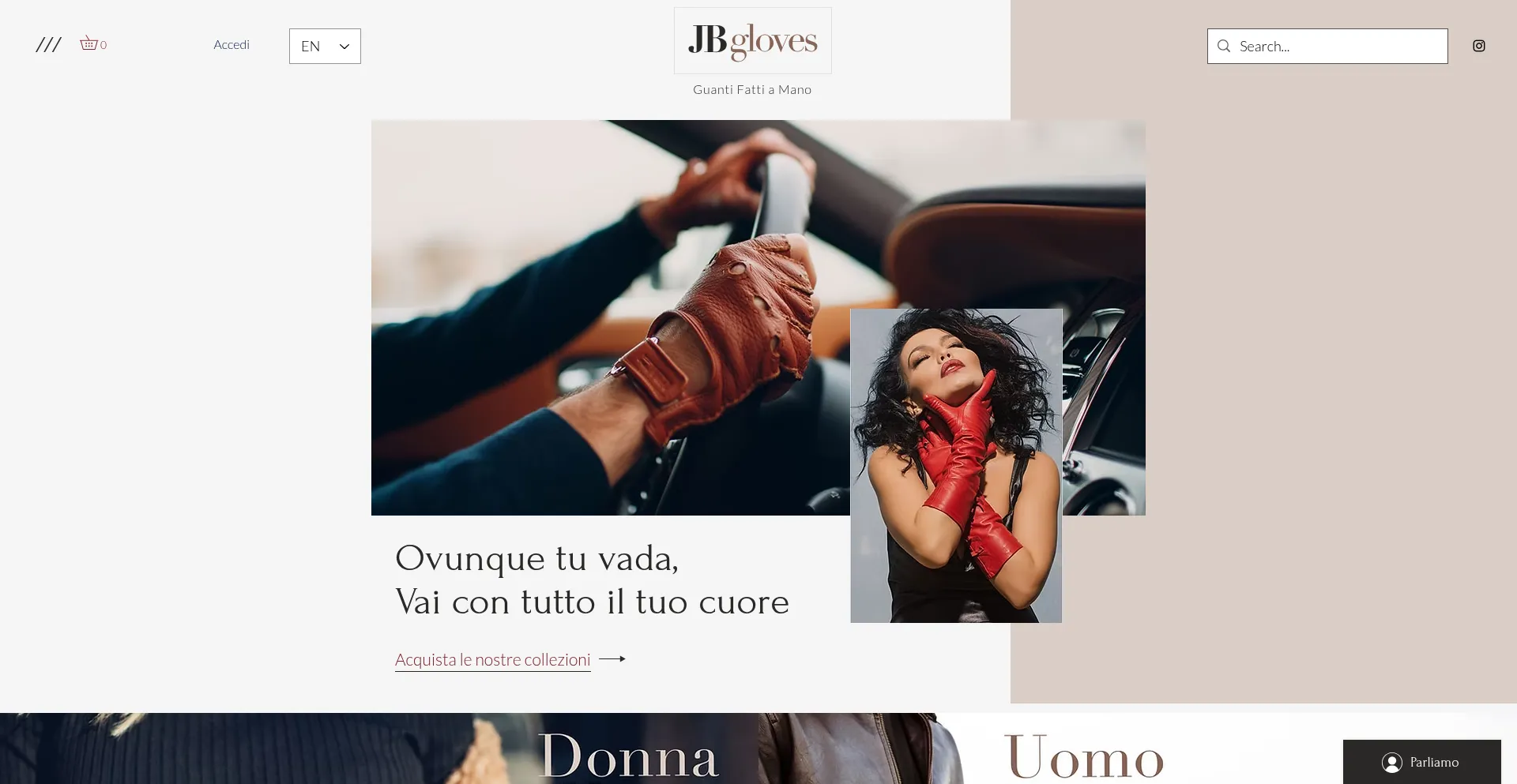 Jbgloves.com Screenshot