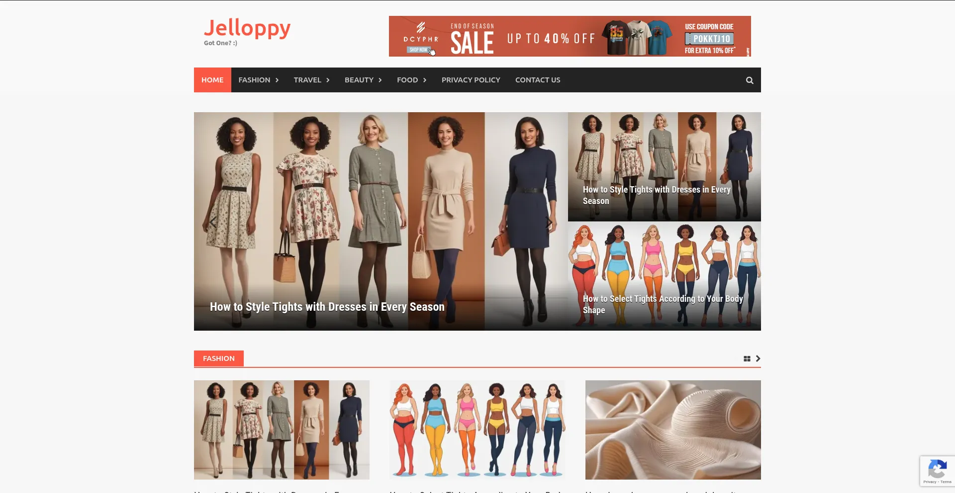 Website screenshot of Jelloppy.com