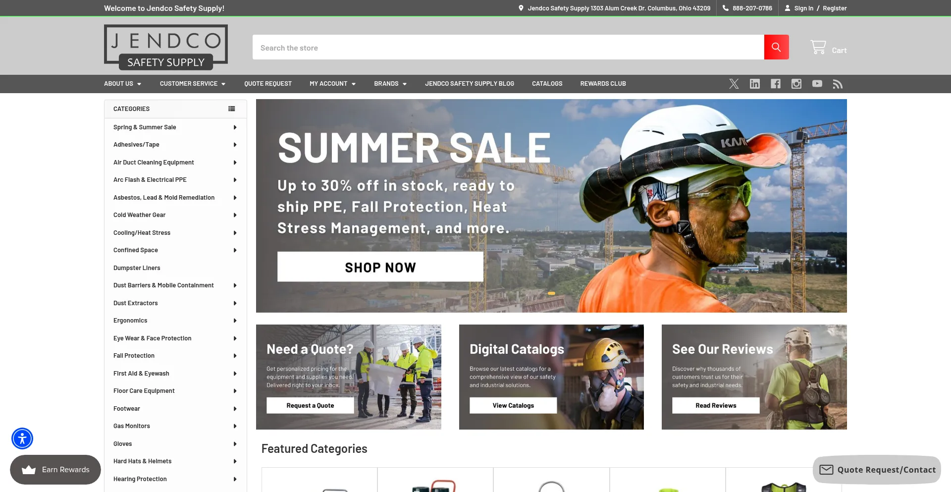 Jendcosafety.com Screenshot