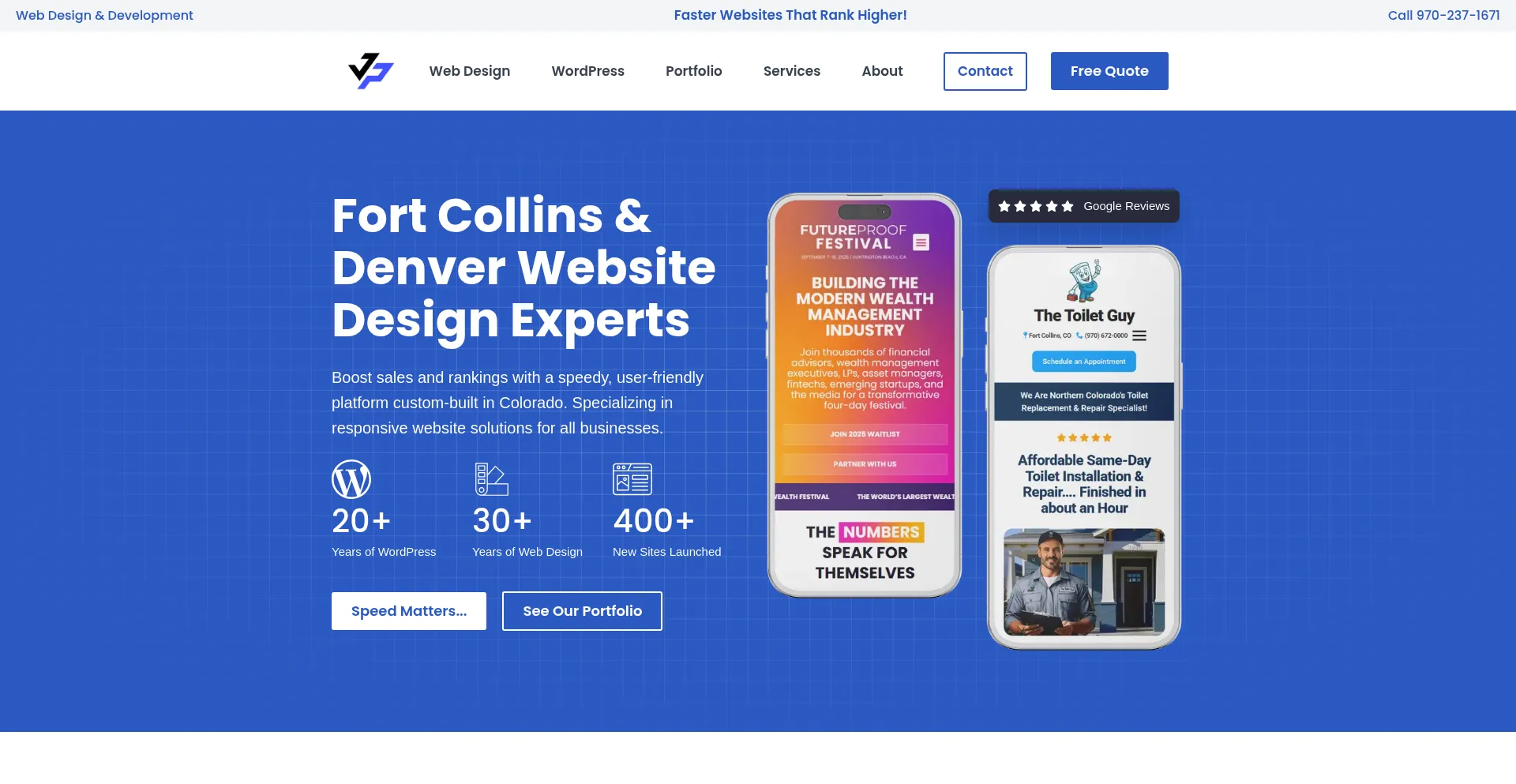 Website screenshot of Jeremyparks.com