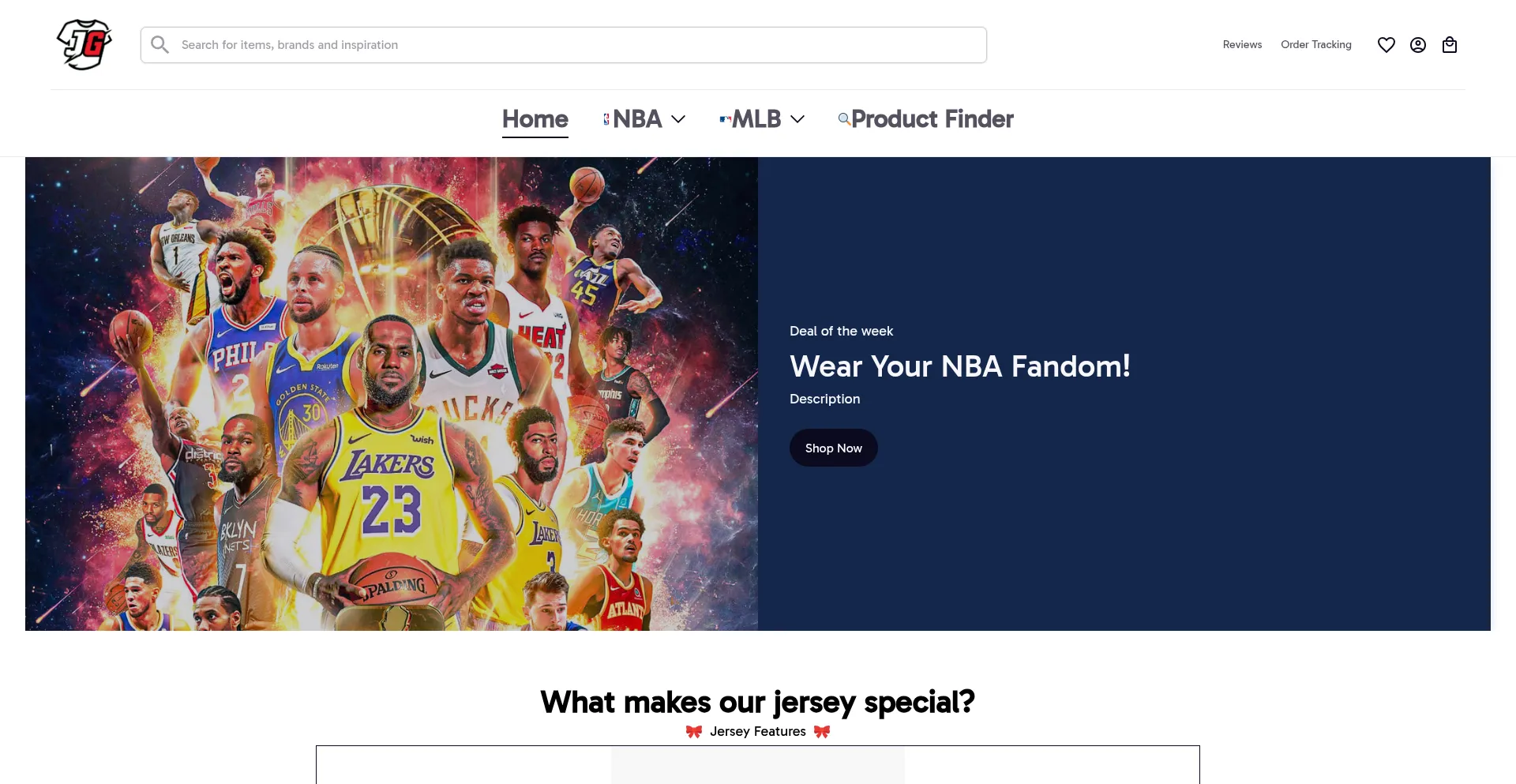 Jerseyglory.com Screenshot