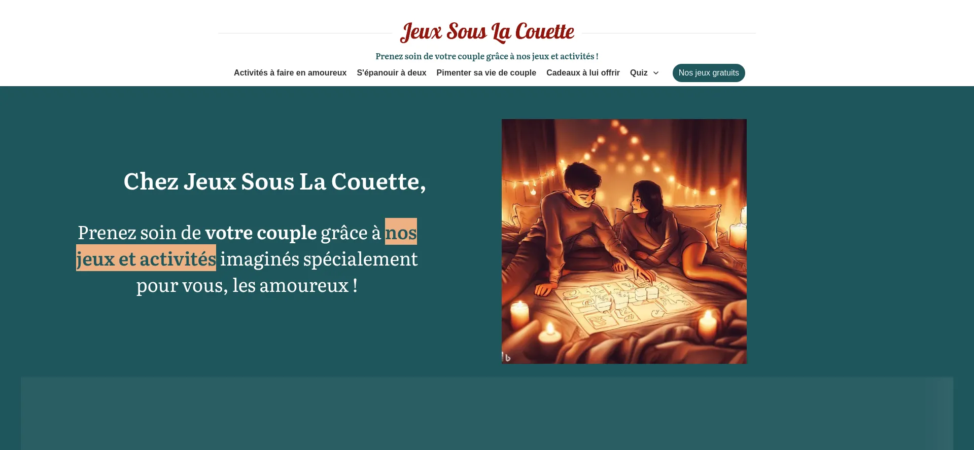 Jeux-sous-la-couette.com Screenshot