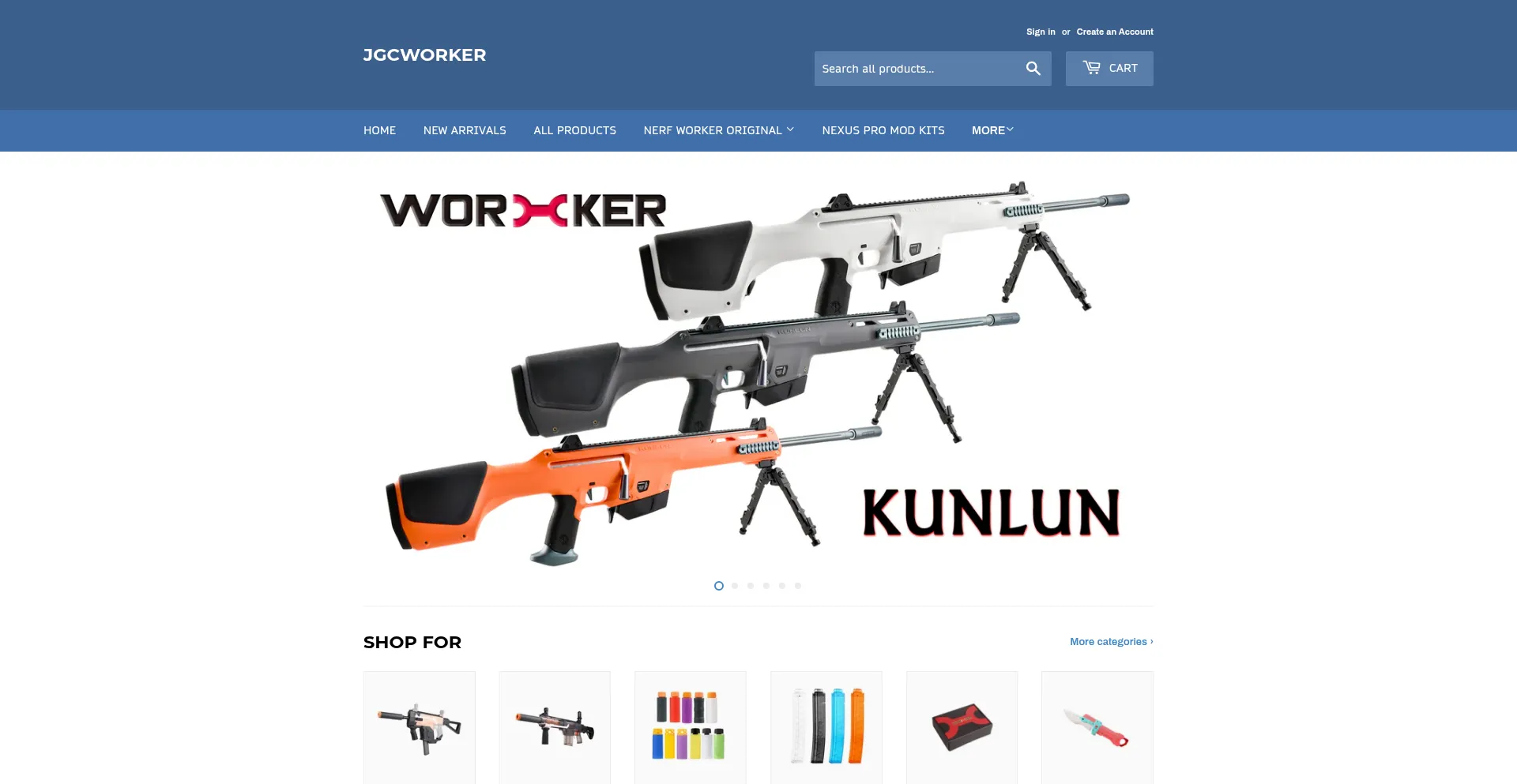 Website screenshot of Jgcworker.com