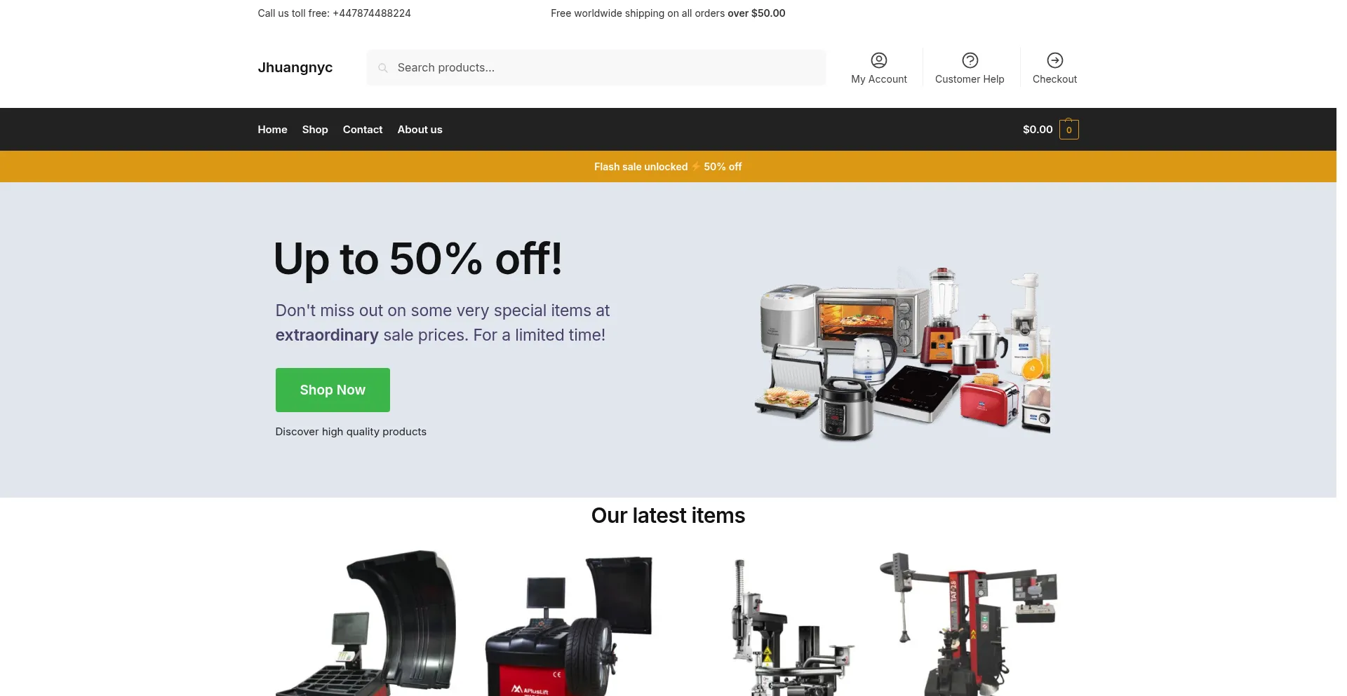Website screenshot of Jhuangnyc.com