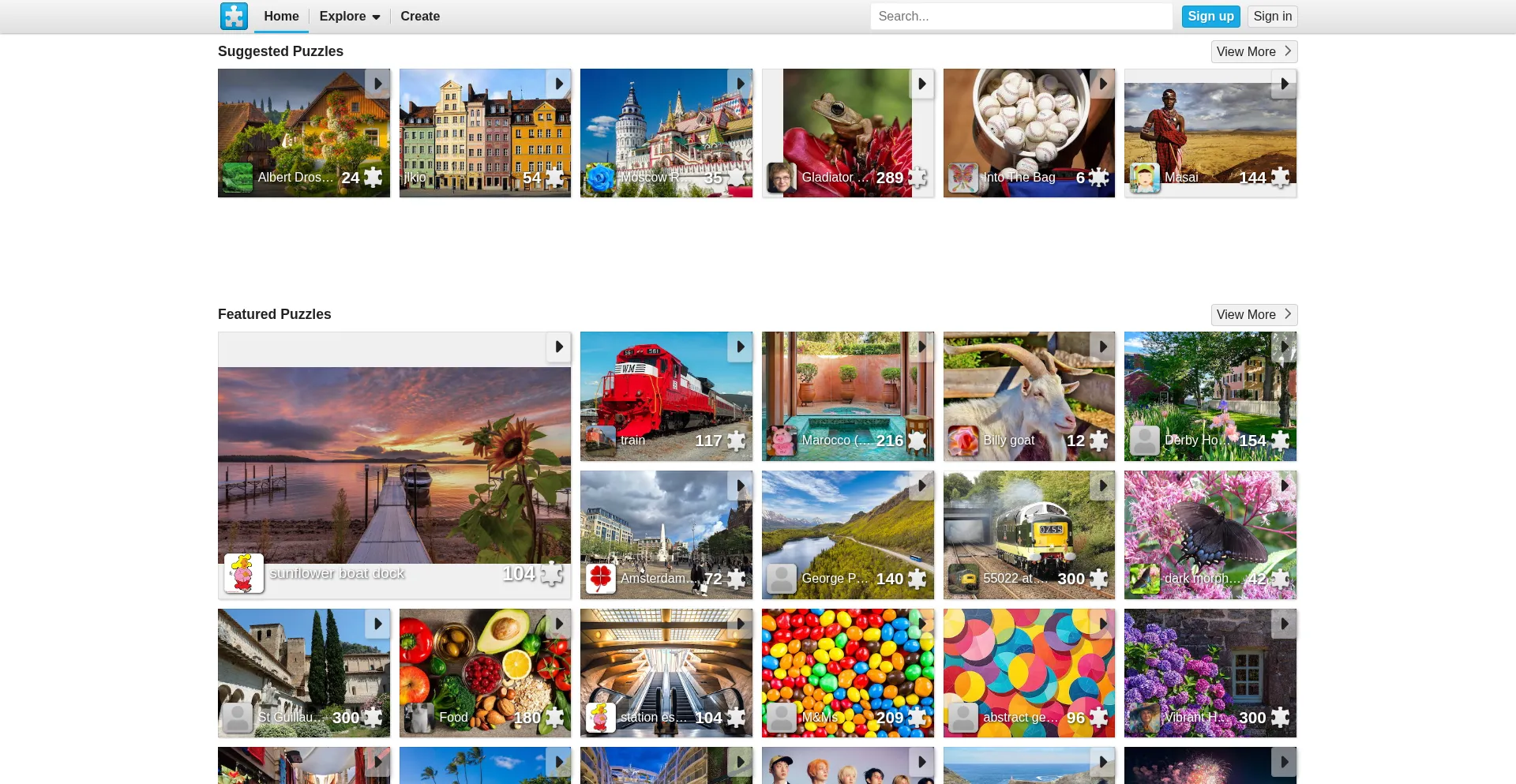 Jigsawplanet.com Screenshot