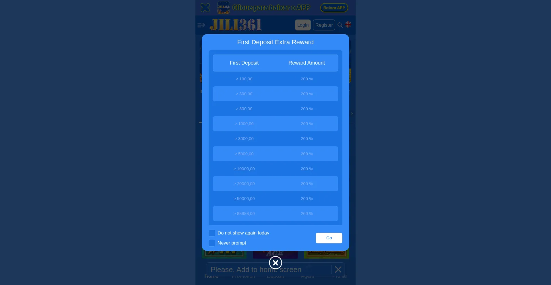 Website screenshot of Jili361.com