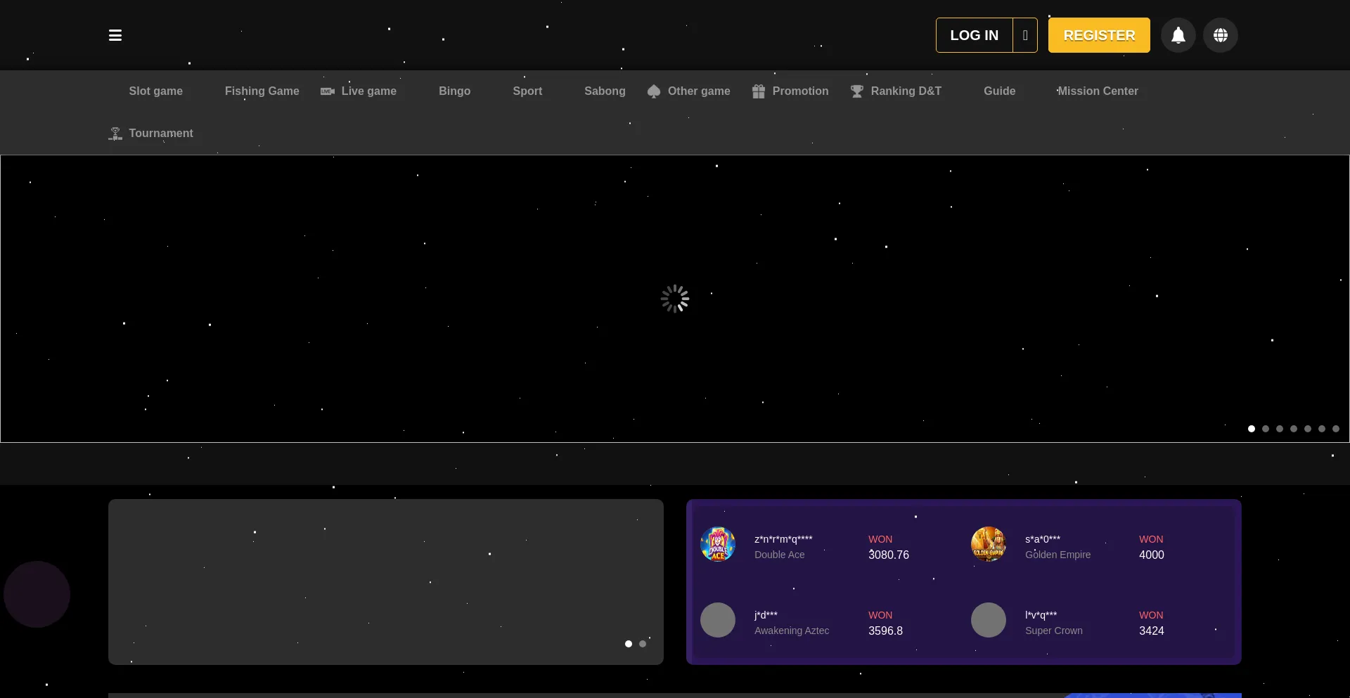 Website screenshot of Jiligamereferral.com