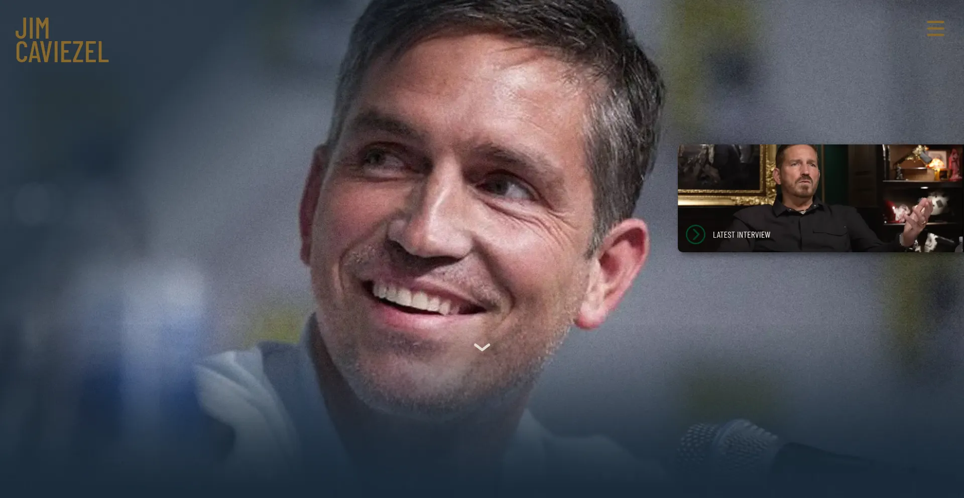 Website screenshot of Jimcaviezel.com