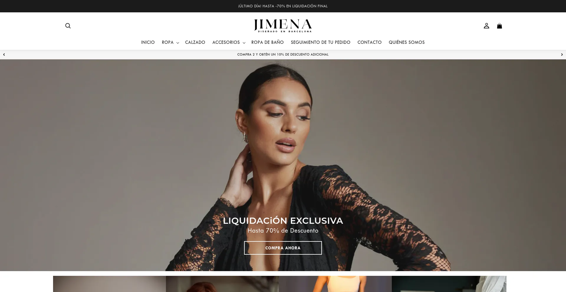 Website screenshot of Jimenabarcelona.es