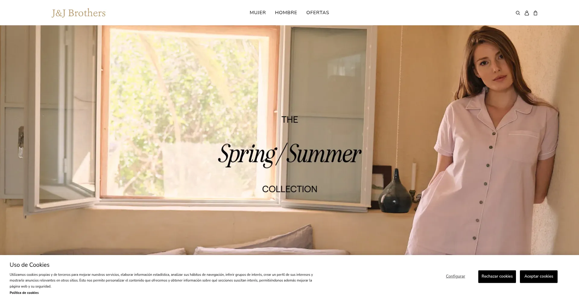 Website screenshot of Jjbrothers.es
