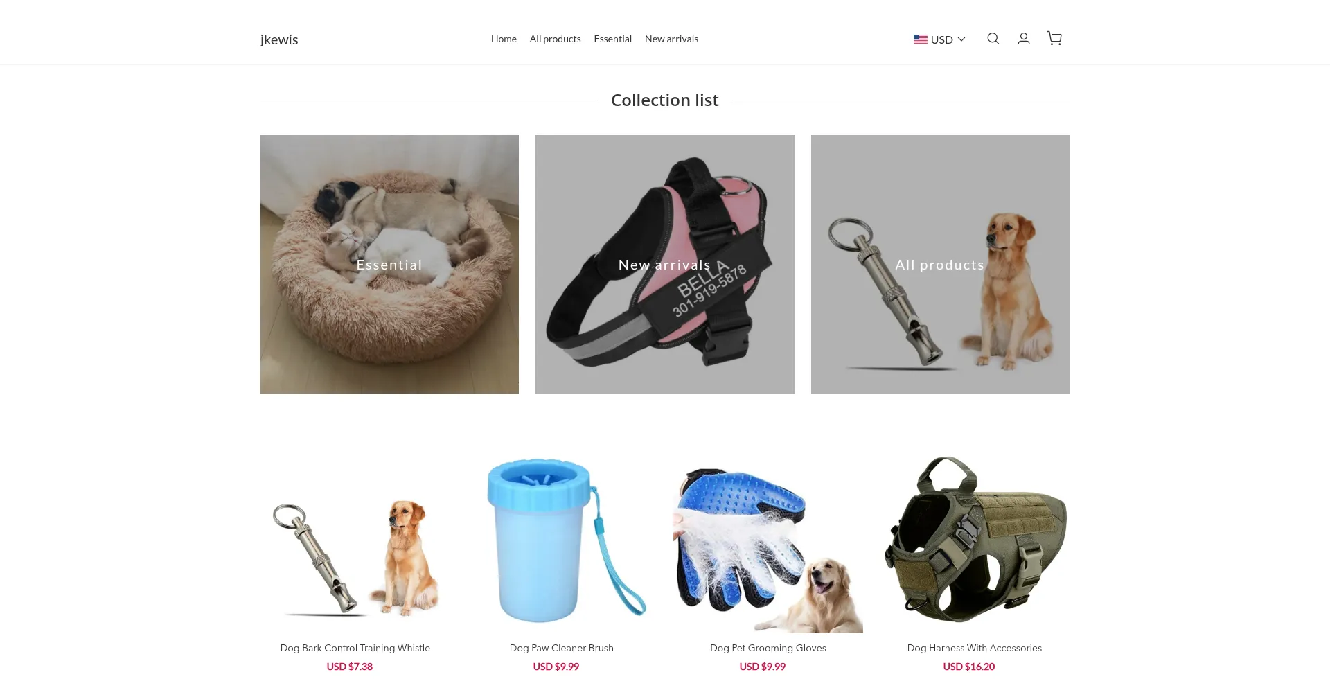 Website screenshot of Jkewis.com