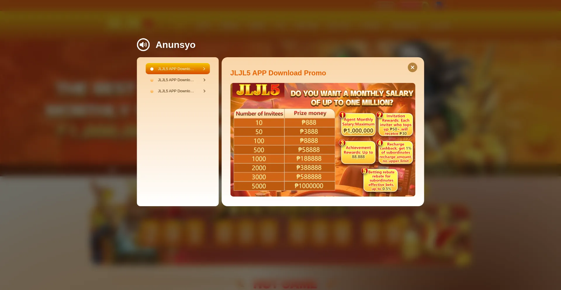 Website screenshot of Jljl5.fun