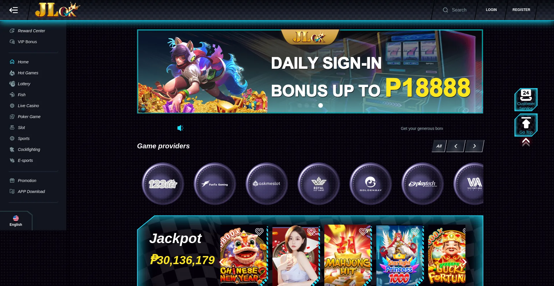 Website screenshot of Jlok.cc