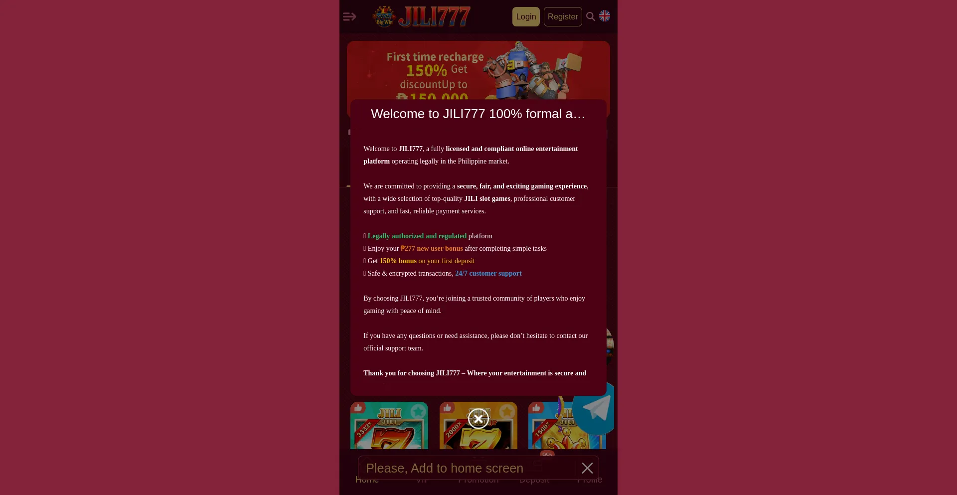 Website screenshot of Jlphgame.com