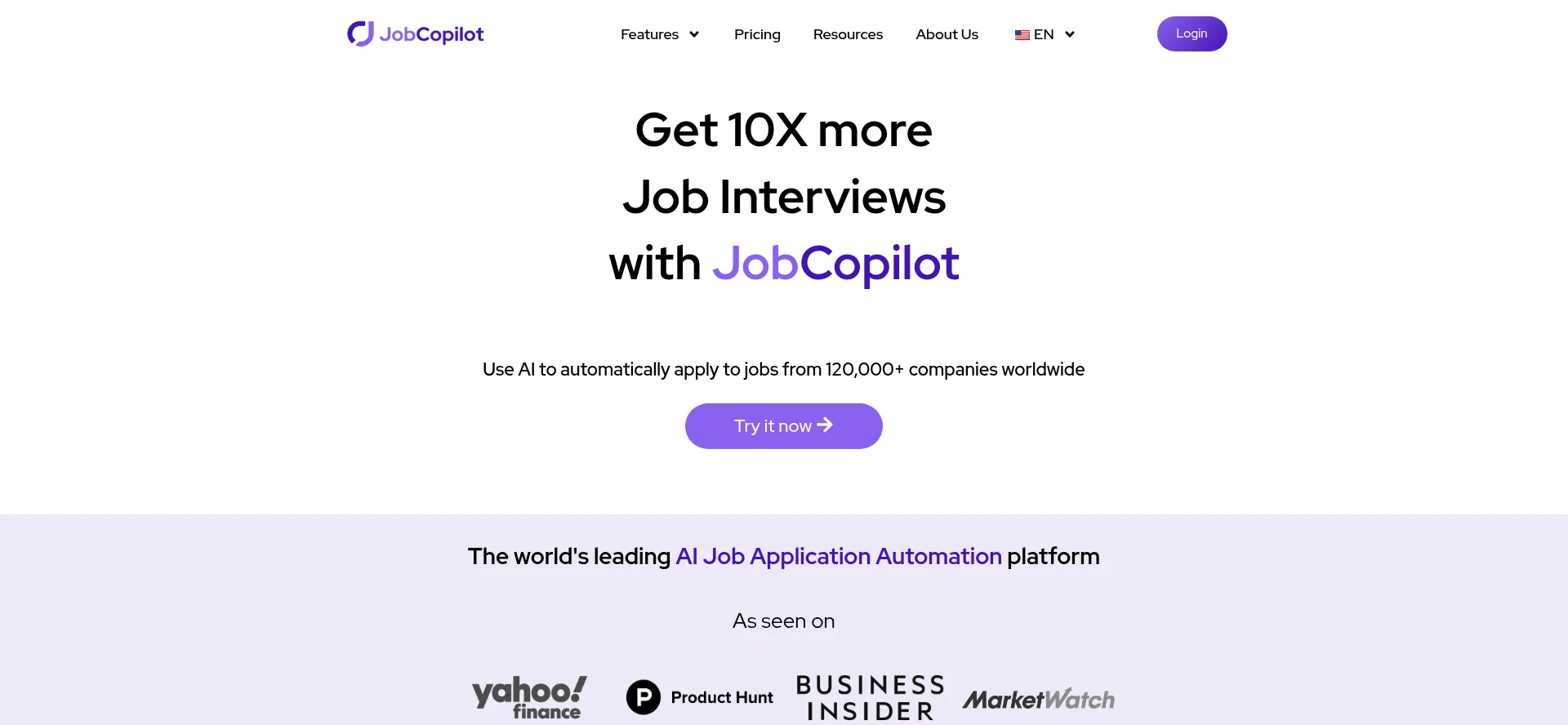Jobcopilot.com Screenshot