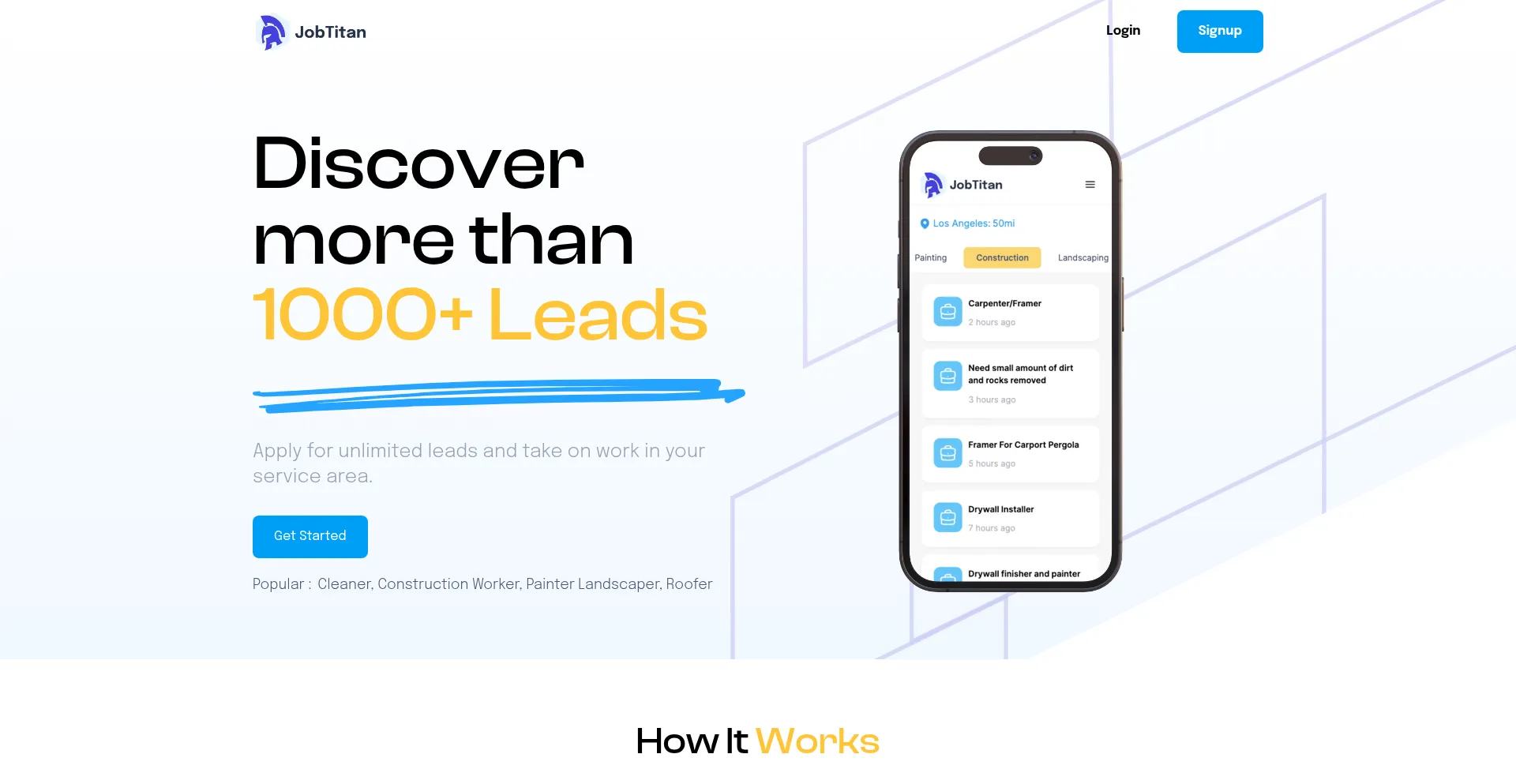 Jobtitan.io Screenshot