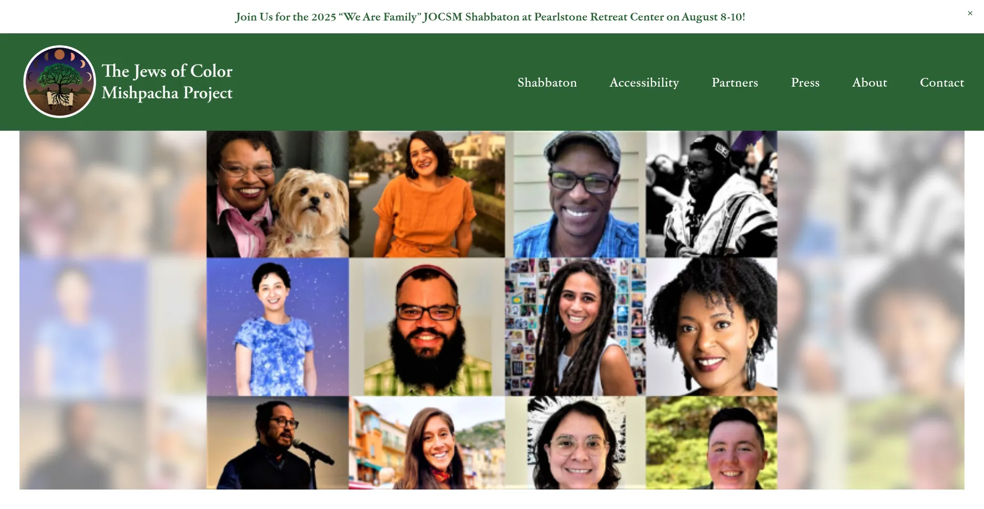 Website screenshot of Jocmishpacha.org