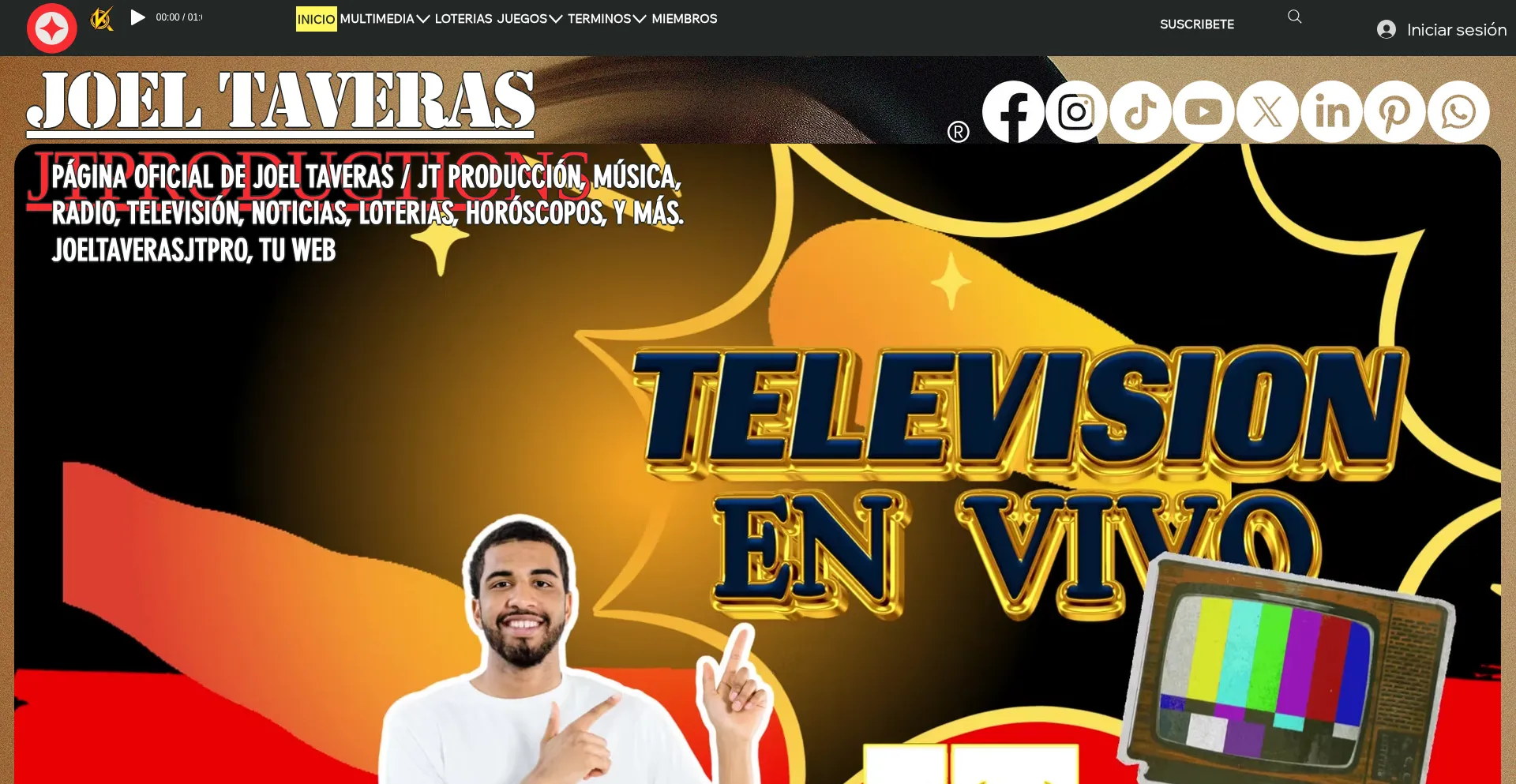Website screenshot of Joeltaverasjtpro.com