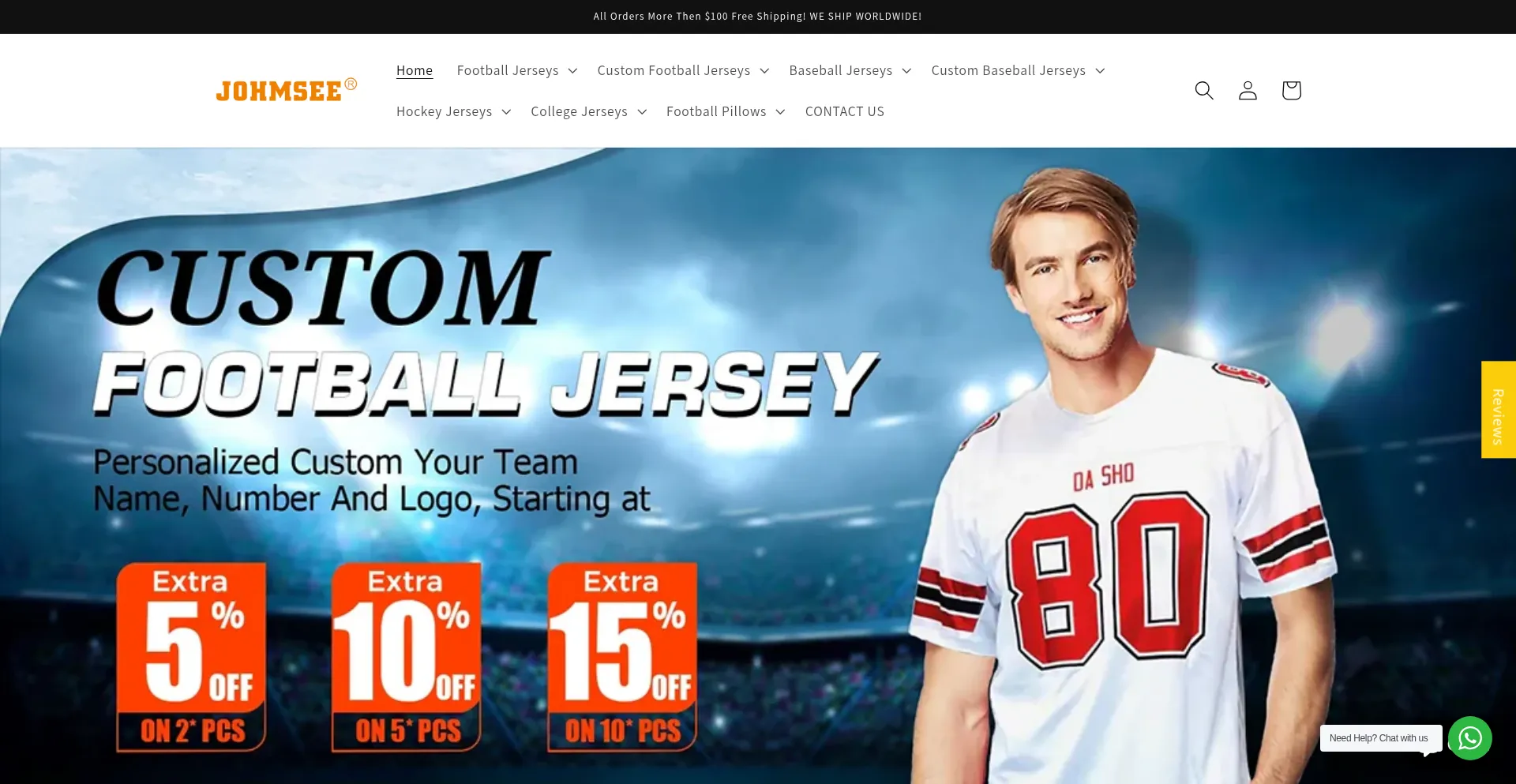 Website screenshot of Johmsee.com