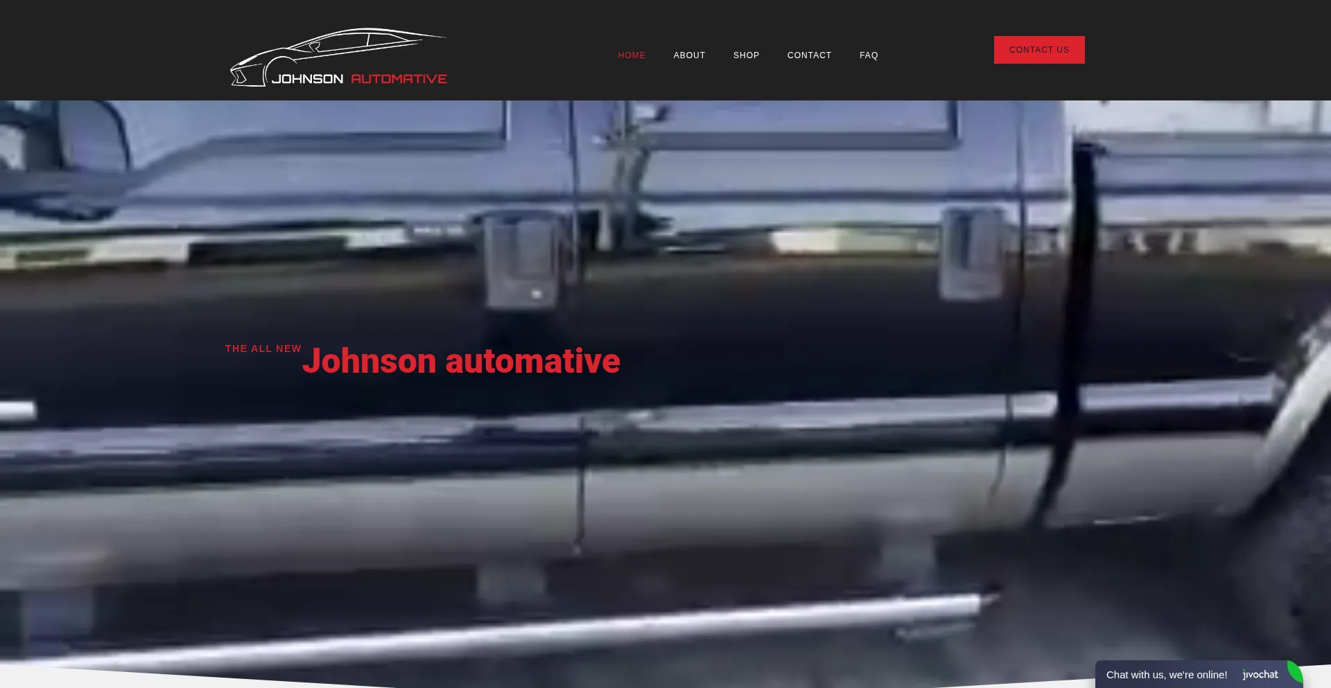 Website screenshot of Johnsonautomative.com