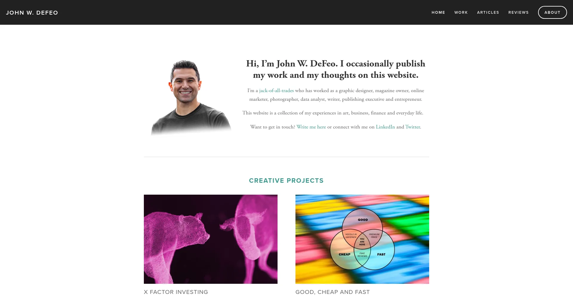 Johnwdefeo.com