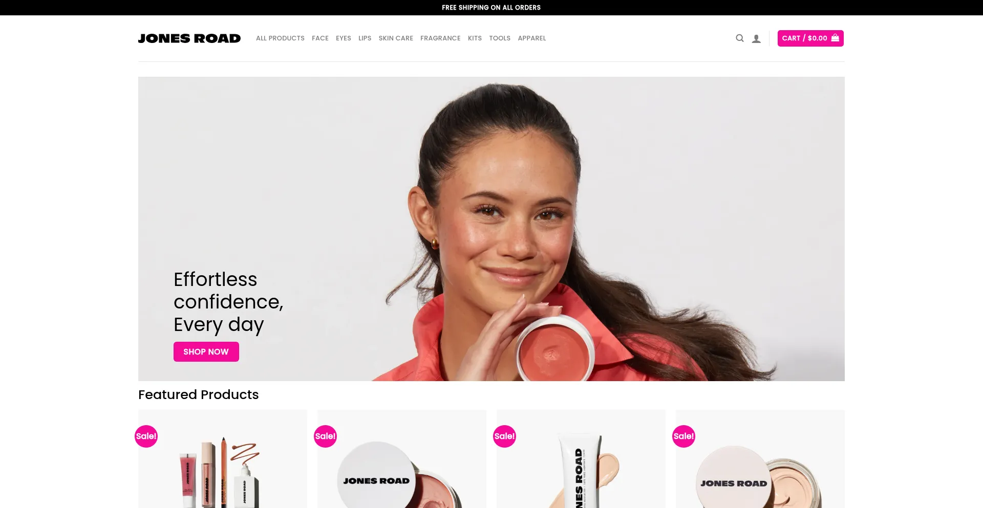 Website screenshot of Joneszroaad.shop