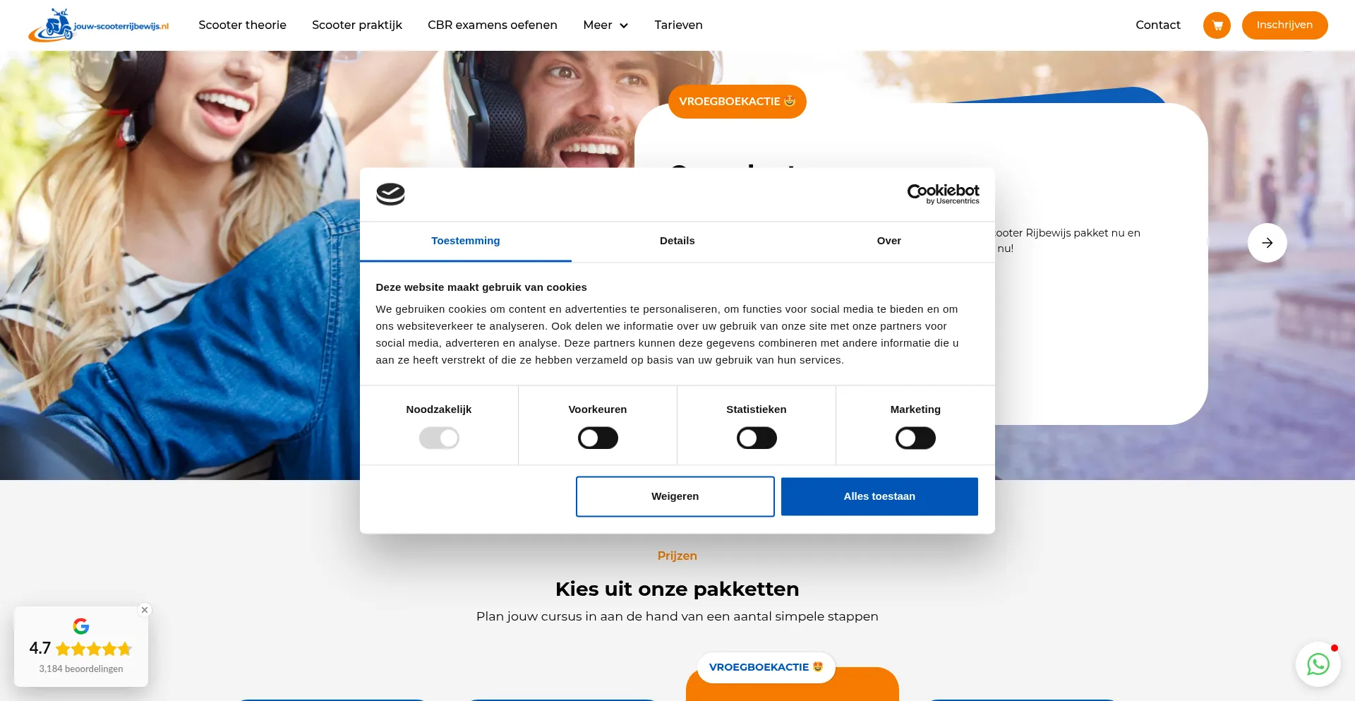 Jouw-scooterrijbewijs.nl Screenshot