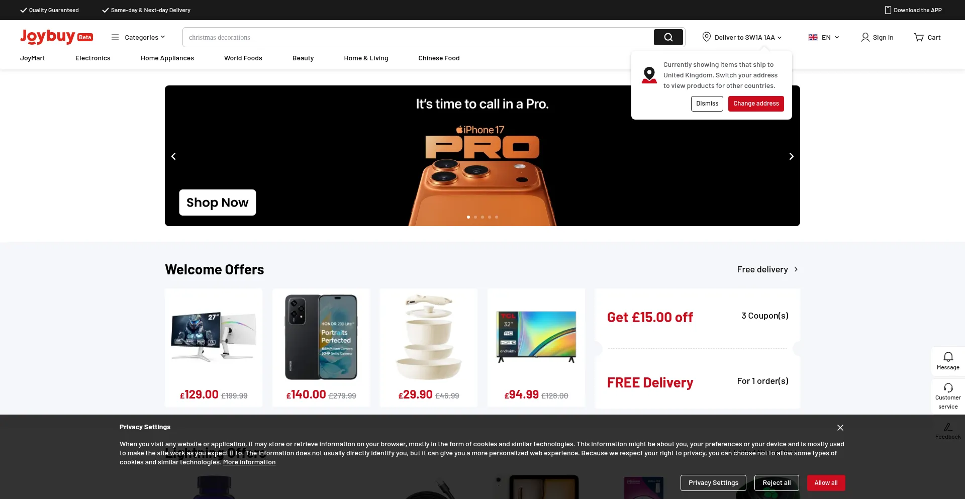 Joybuy.com Screenshot