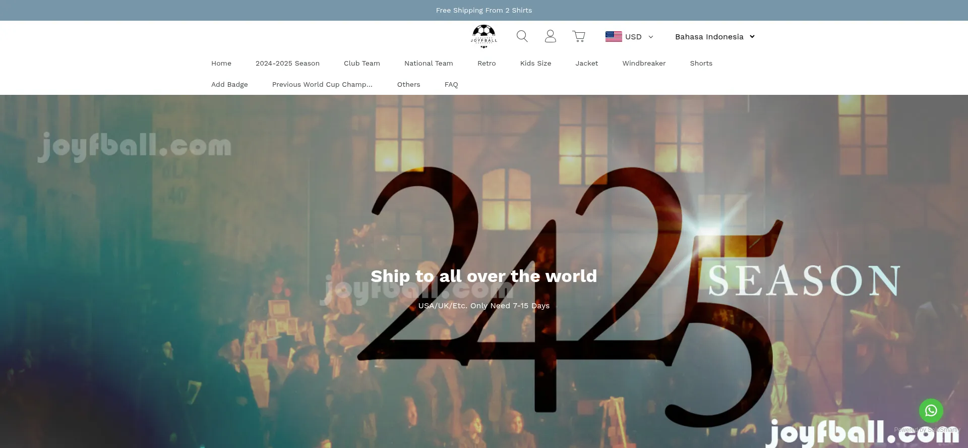 Website screenshot of Joyfball.top