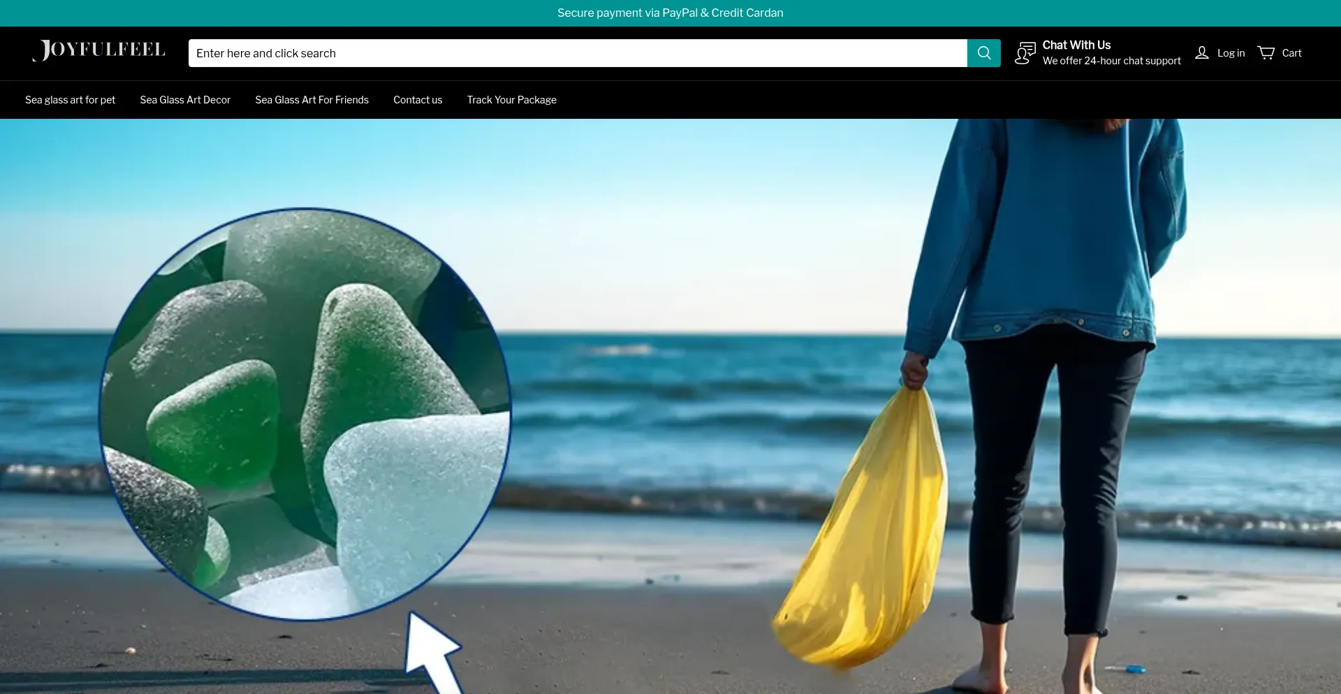 Website screenshot of Joyfulfeel.com