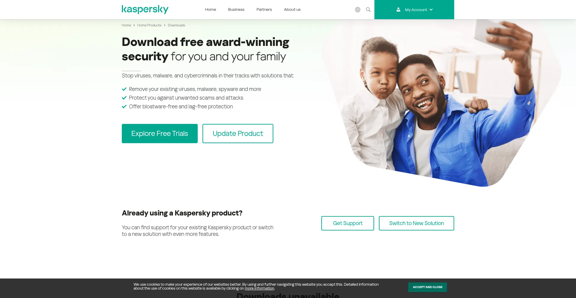 Website screenshot of Jp1f.kaspersky-labs.com