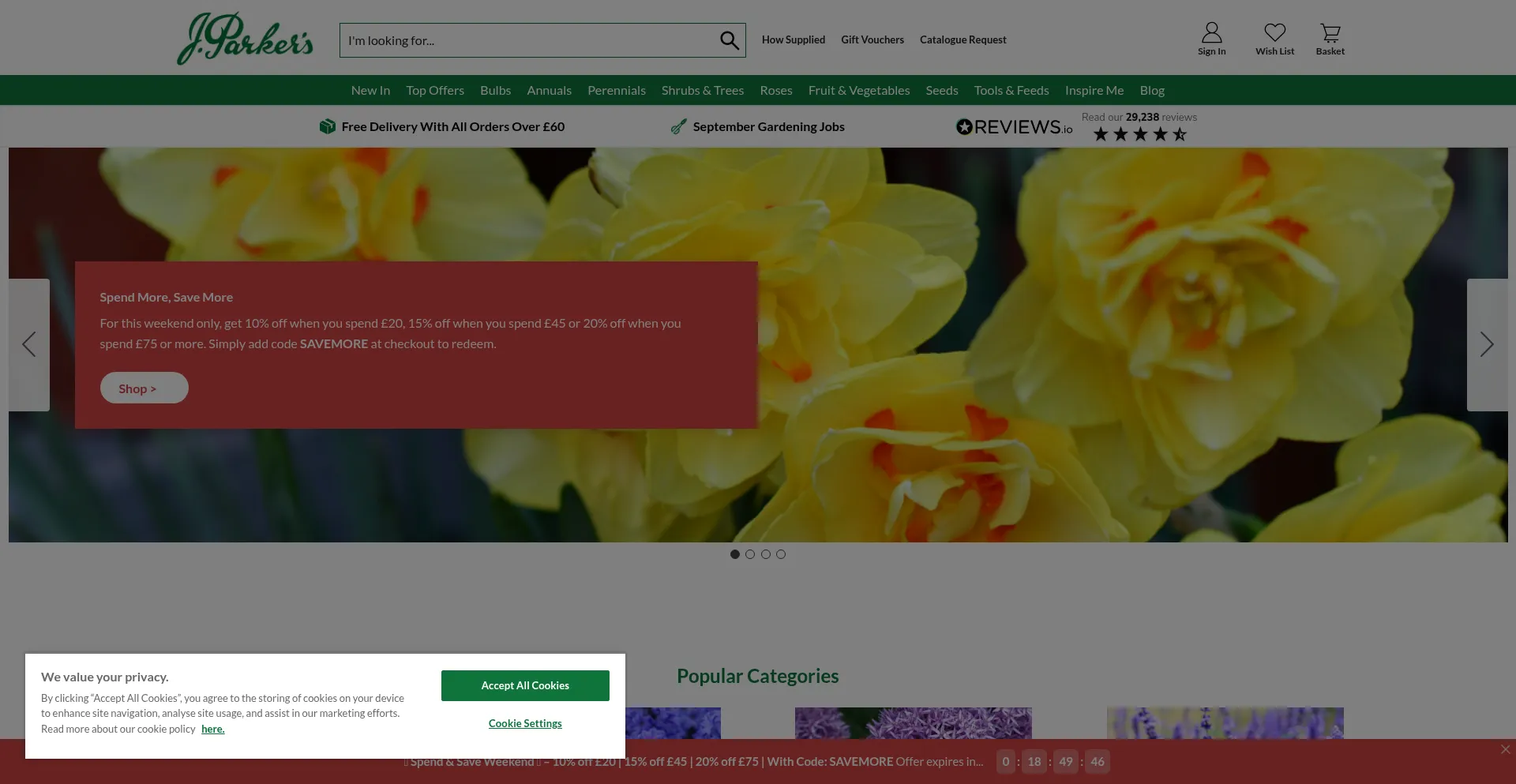 Jparkers.co.uk Screenshot