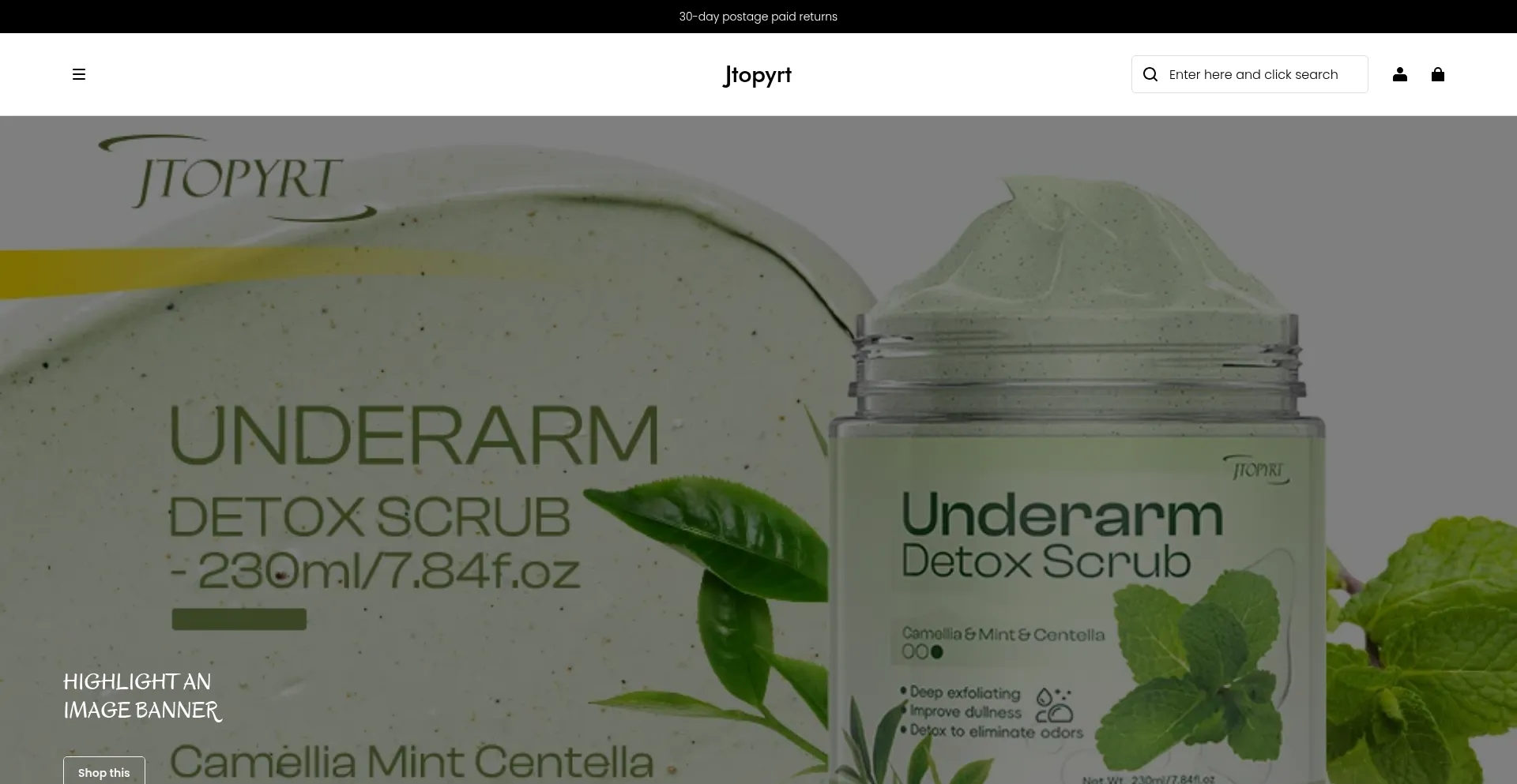 Website screenshot of Jtopyrt.com