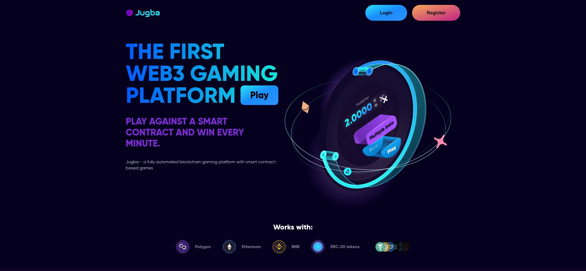 Website screenshot of Jugba.com