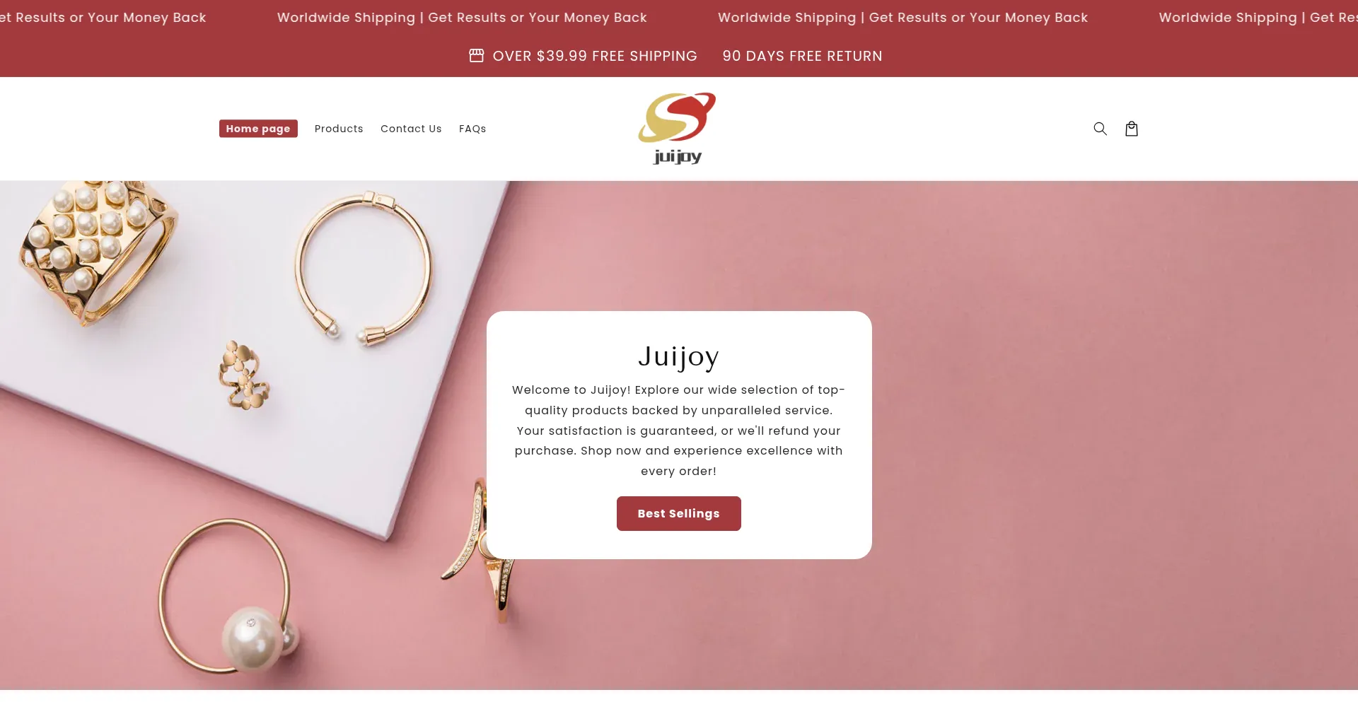 Website screenshot of Juijoy.com