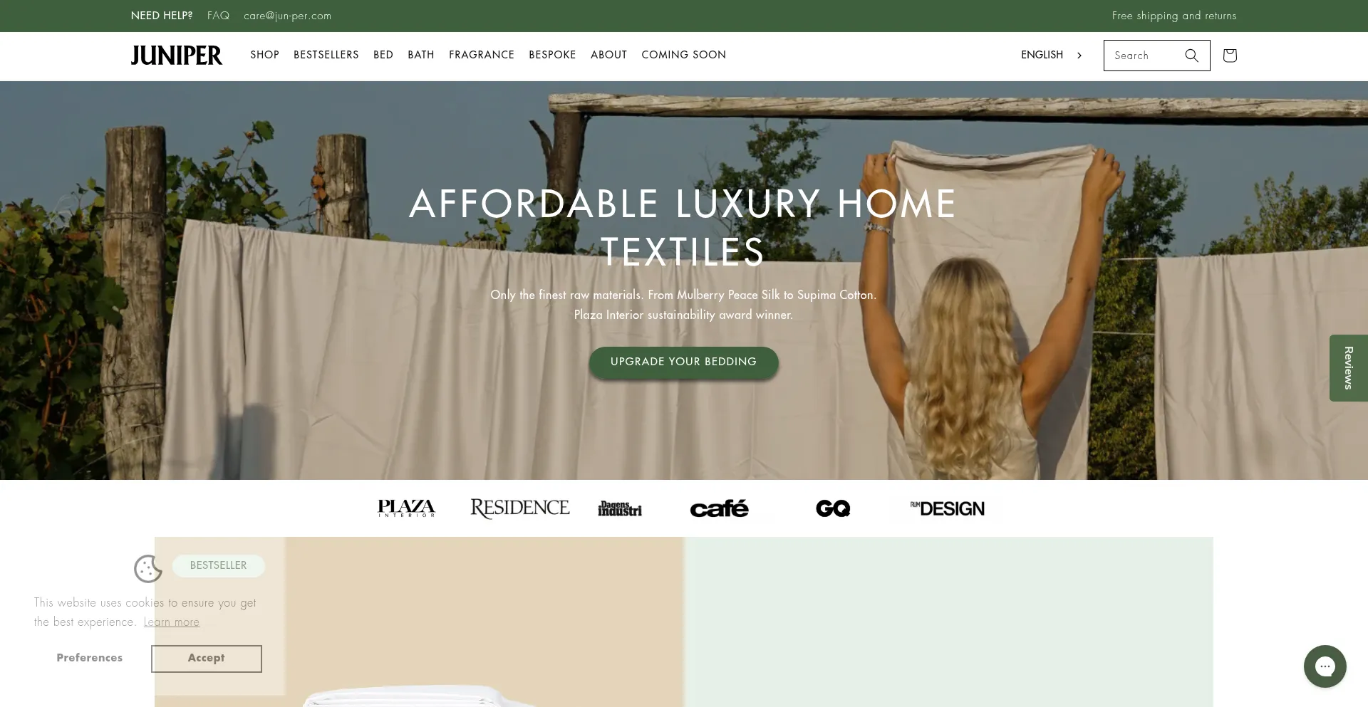Website screenshot of Jun-per.com