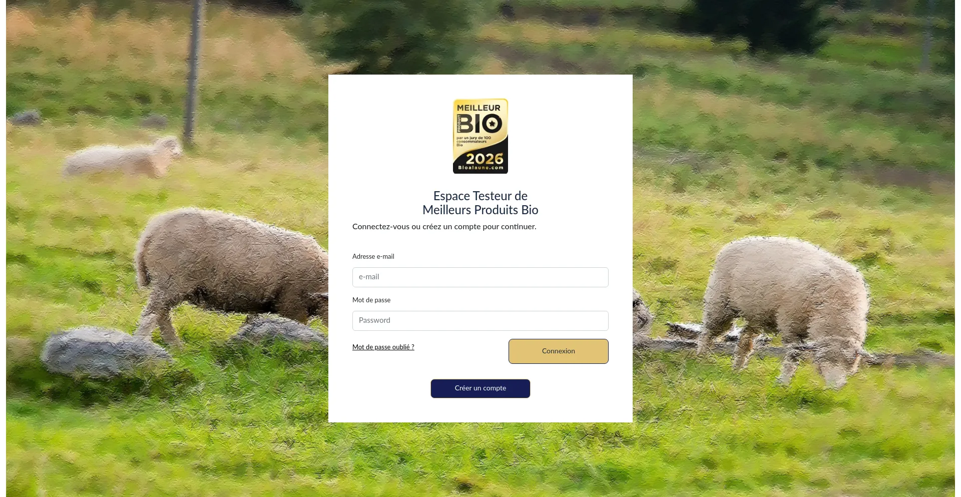Website screenshot of Jury.meilleurs-produits-bio.com