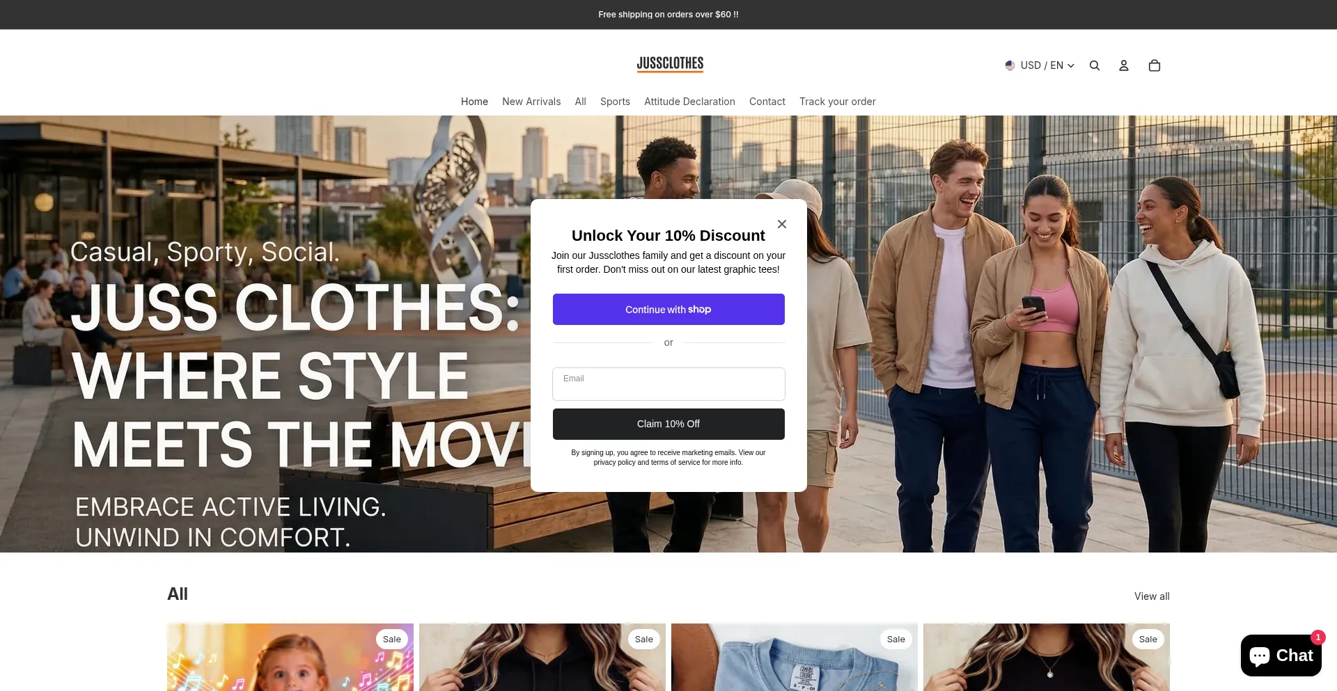 Jussclothes.com