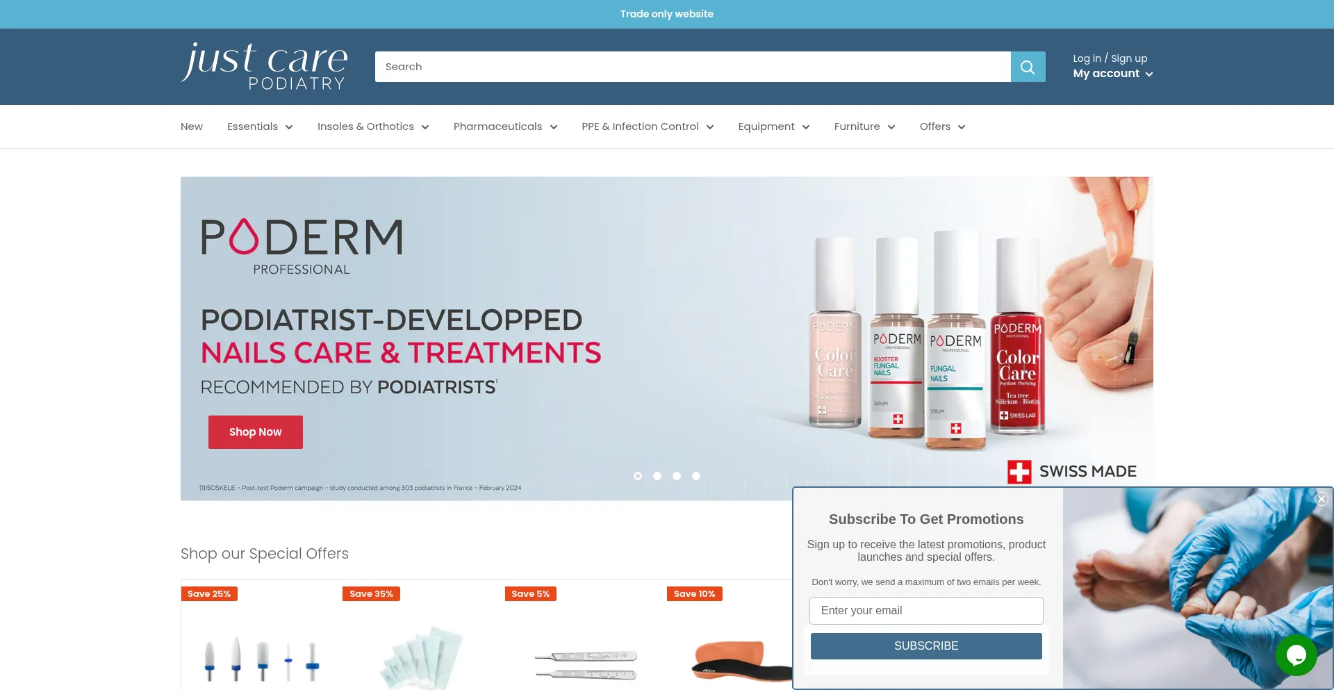 Justcarepodiatry.co.uk