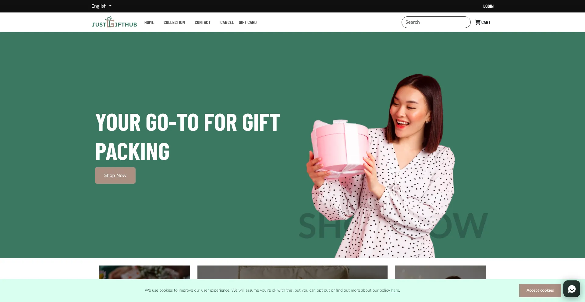Justgifthub.com Screenshot