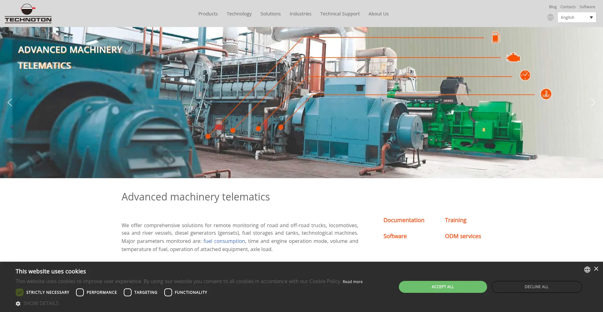 Website screenshot of Jv-technoton.com