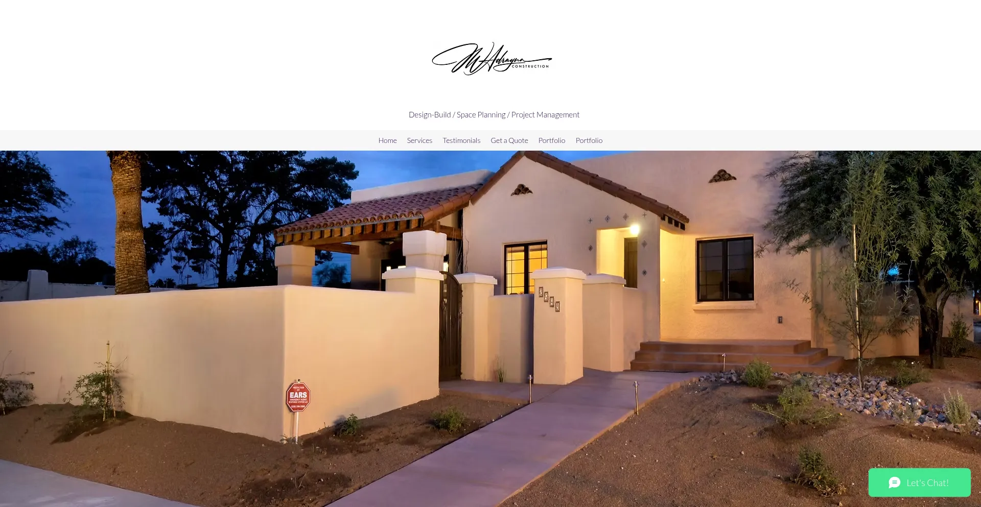Website screenshot of Jwadragnaconstruction.com