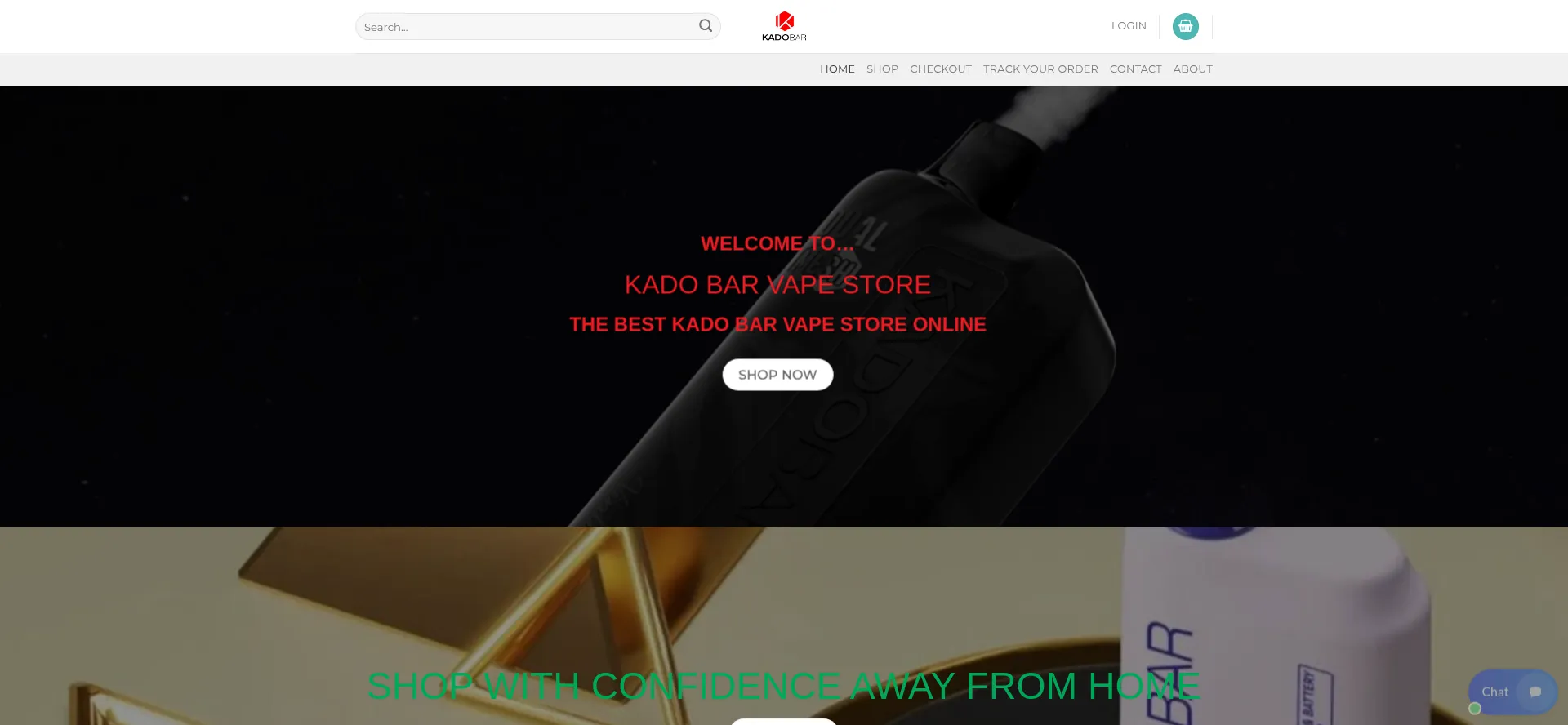 Website screenshot of Kadobarvapesstore.com