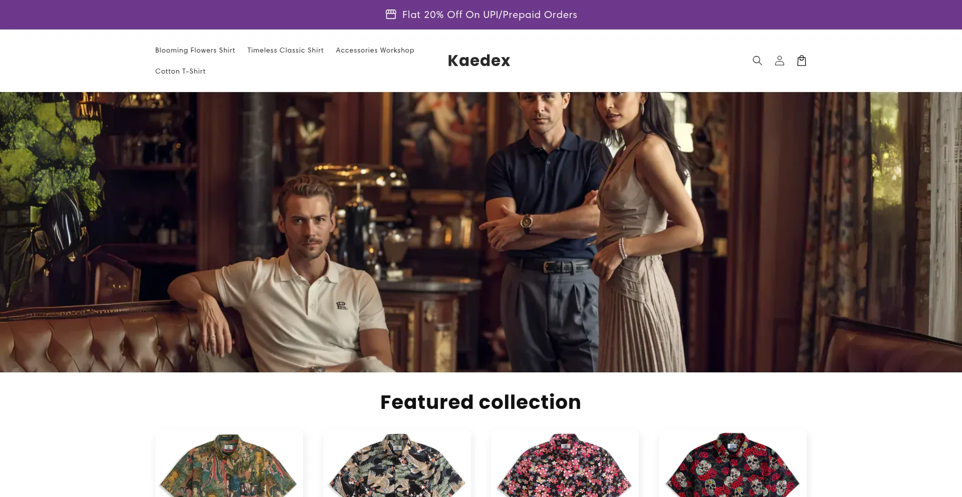 Website screenshot of Kaedex.net