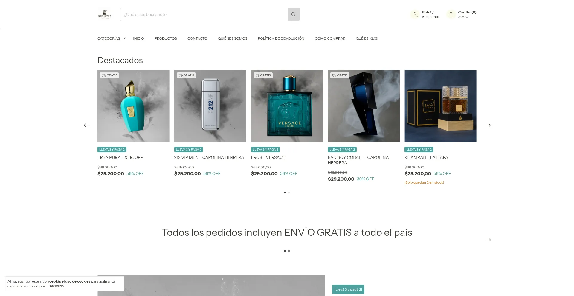 Website screenshot of Kaelstore.shop